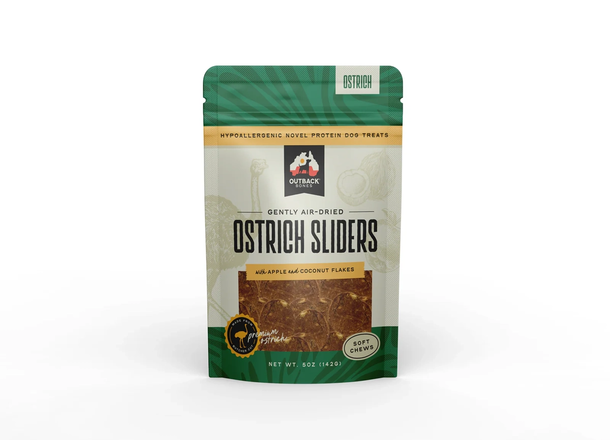 Outback Bones Dog Treats - Ostrich Sliders