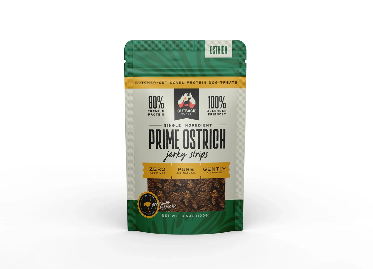 Outback Bones Prime Ostrich Jerky Dog Treats