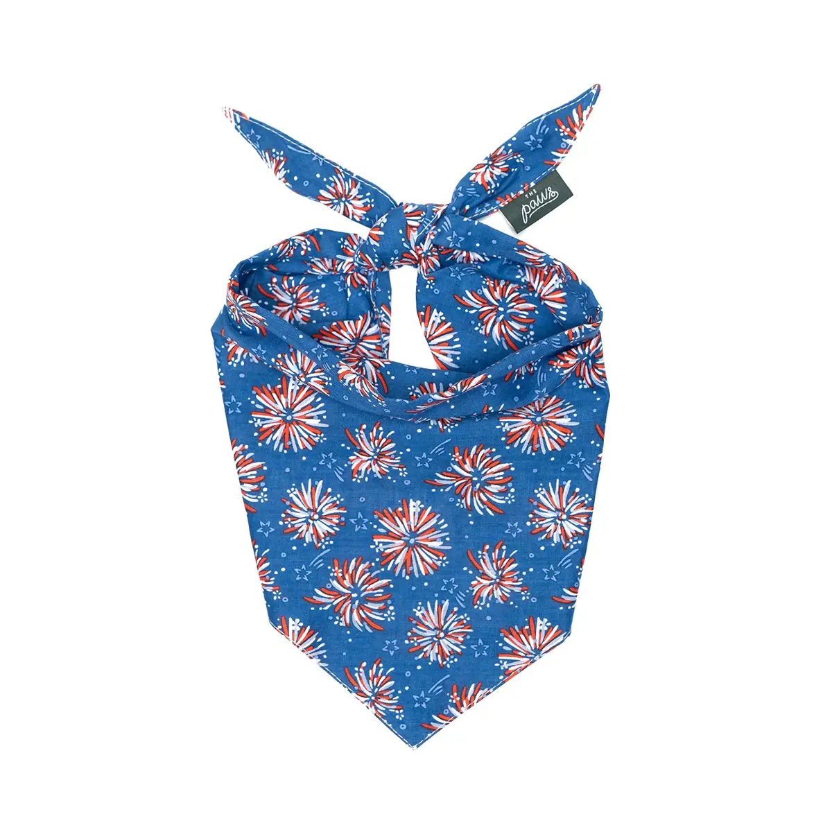 The Paws Firecrackers 4th of July Dog and Cat Bandana