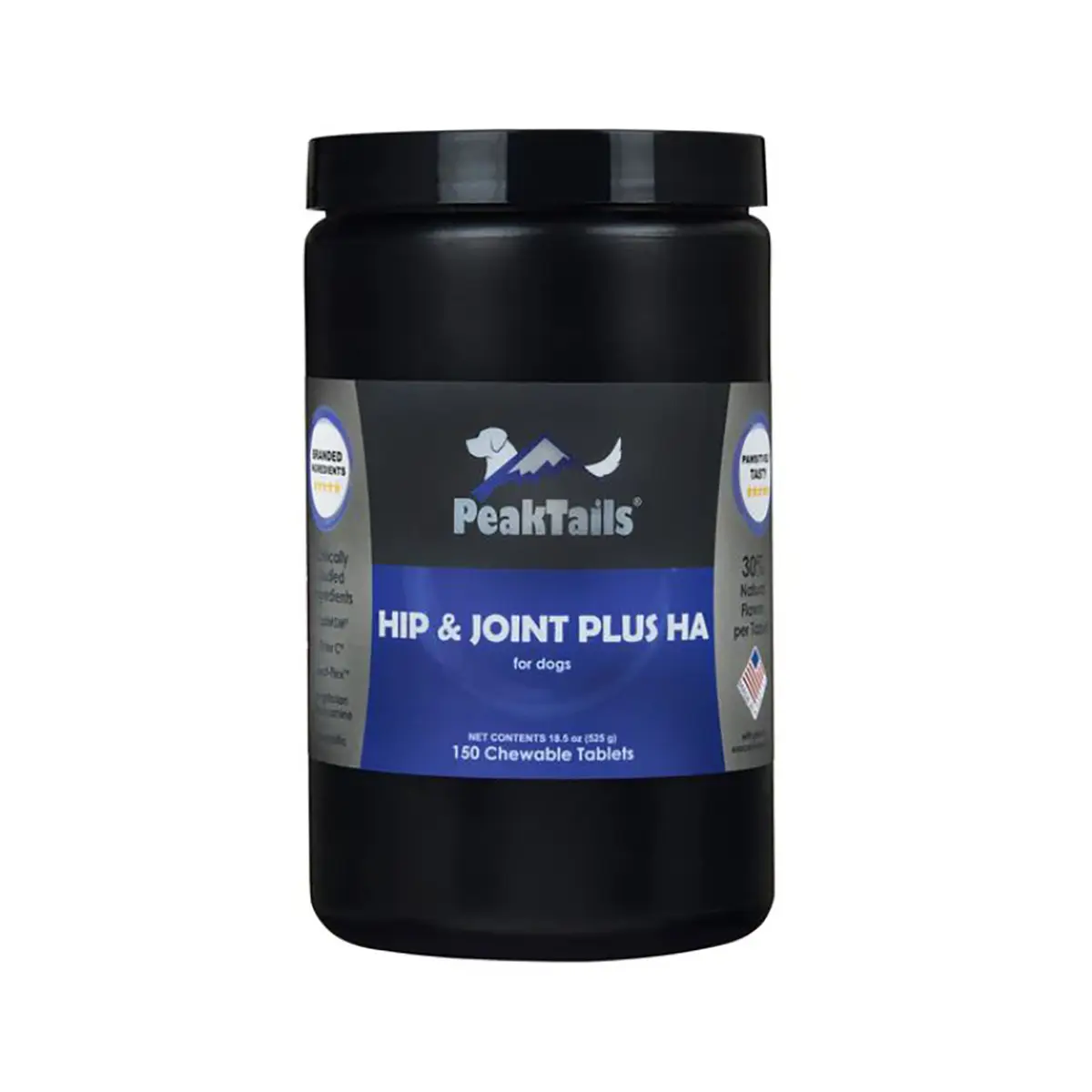 PeakTails Hip & Joint Plus HA for Dogs
