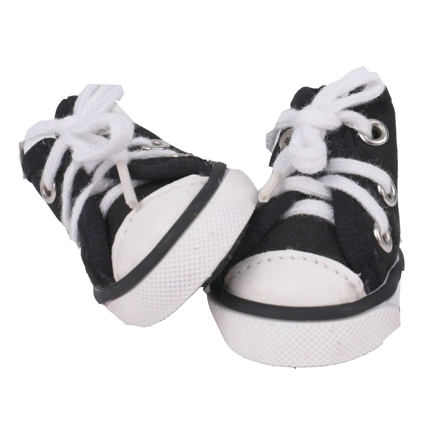 Pet Life Extreme-Skater Canvas Dog Sneakers - Navy and White