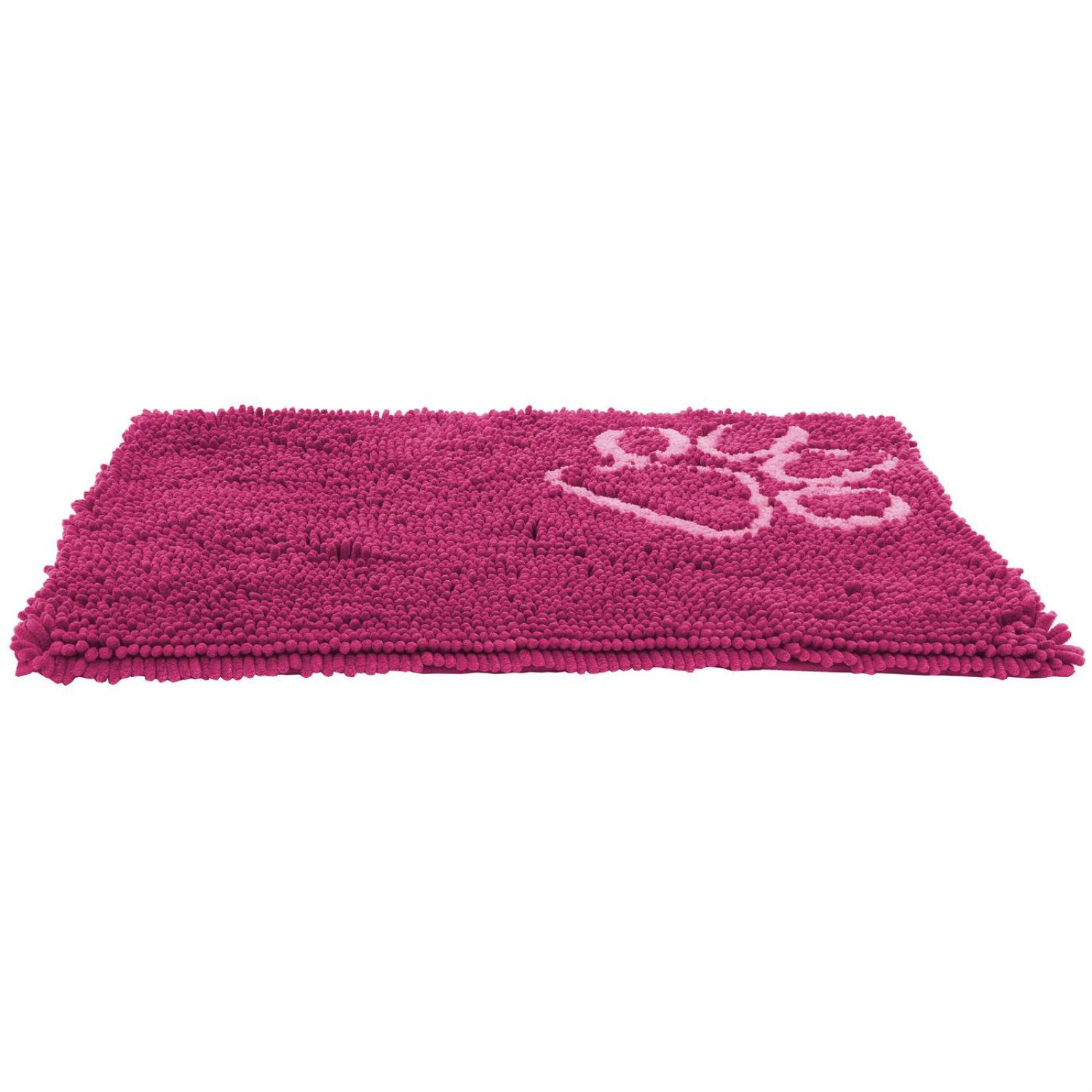 Pet Life Fuzzy Quick-Drying Anti-Skid Dog Mat - Pink