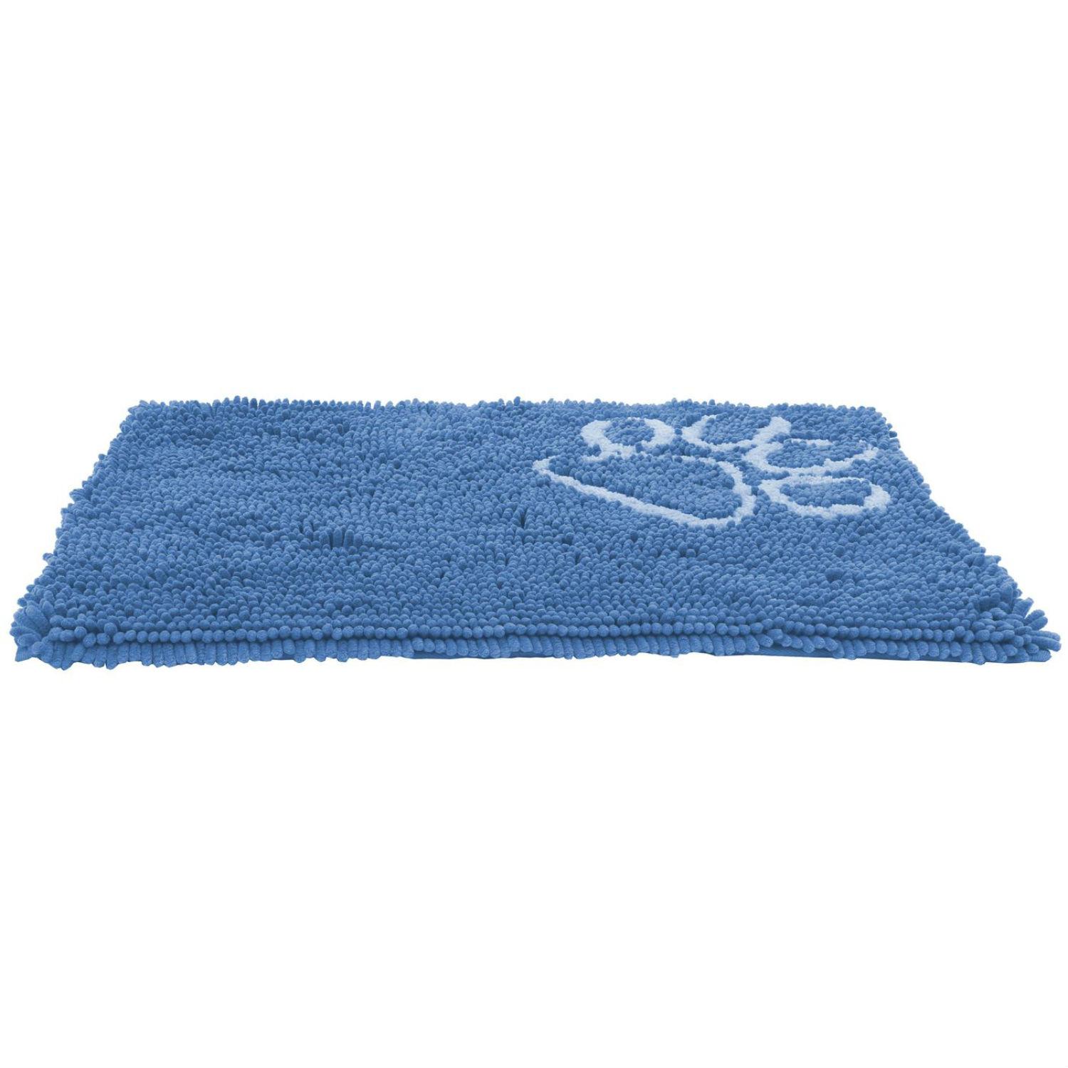 Pet Life Fuzzy Quick-Drying Anti-Skid Dog Mat - Blue