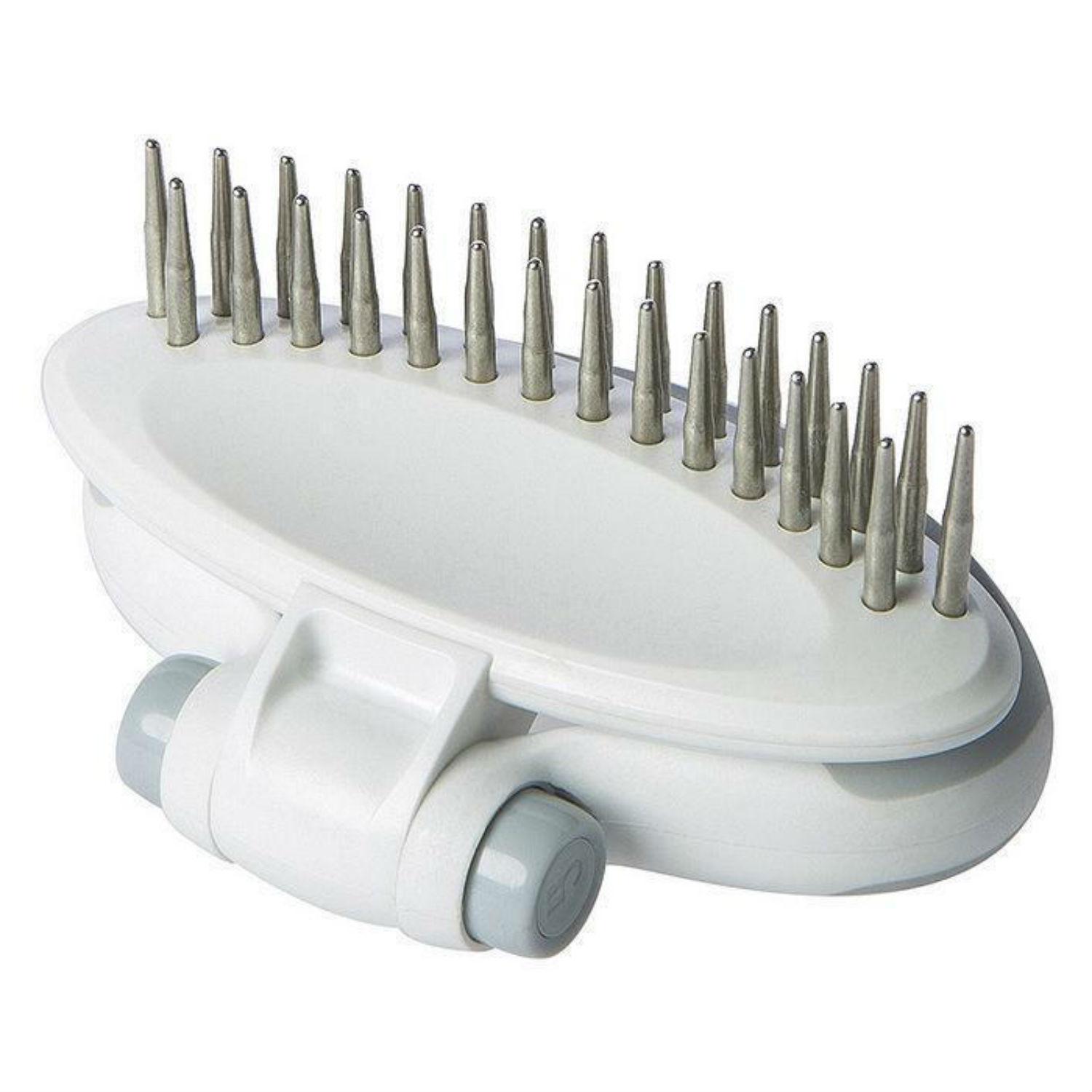 Pet Life Gyrater Swivel Travel Dual-Rowed Grooming Undercoat Pet Rake