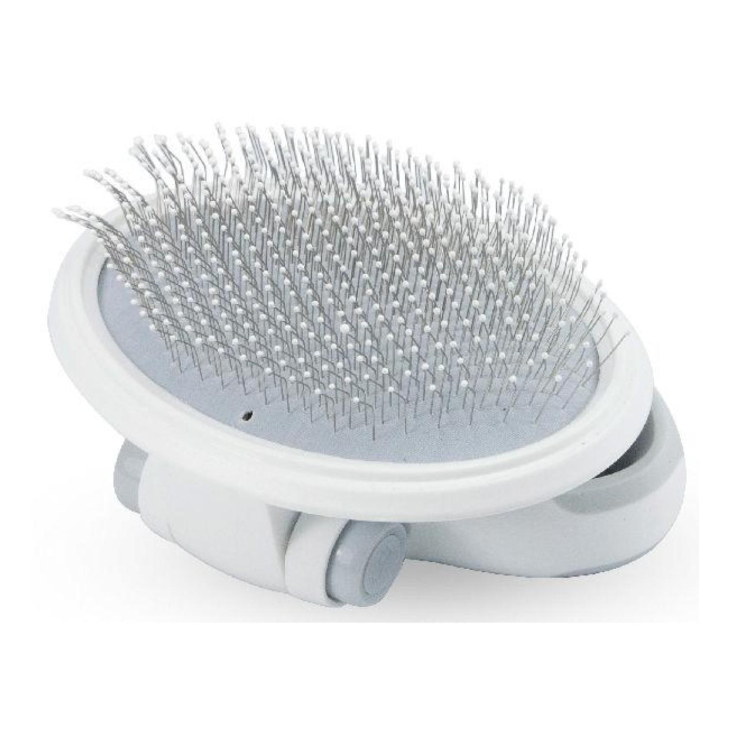 Pet Life Gyrater Travel Swivel Grooming Slicker Dog Brush