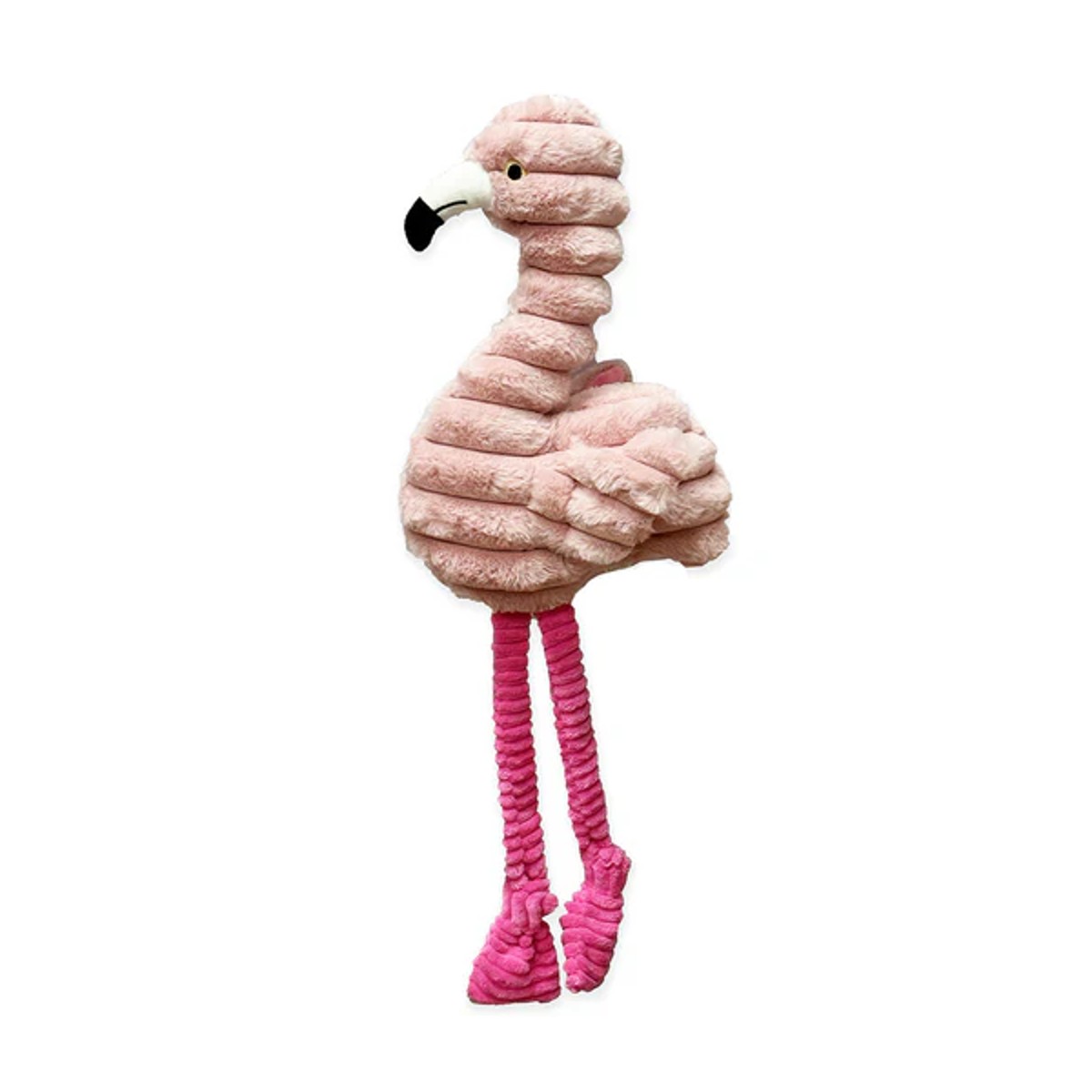 PetLou Zoo Friends Plush Dog Toy - Flamingo