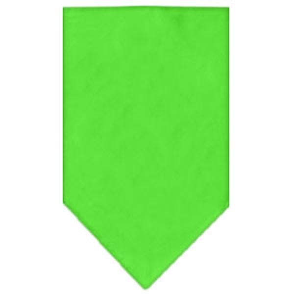 Plain Dog Bandana - Lime Green