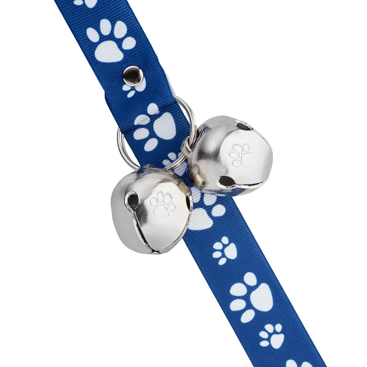 Poochie Bells Signature Tracks Dog Doorbell Potty Alert - Navy