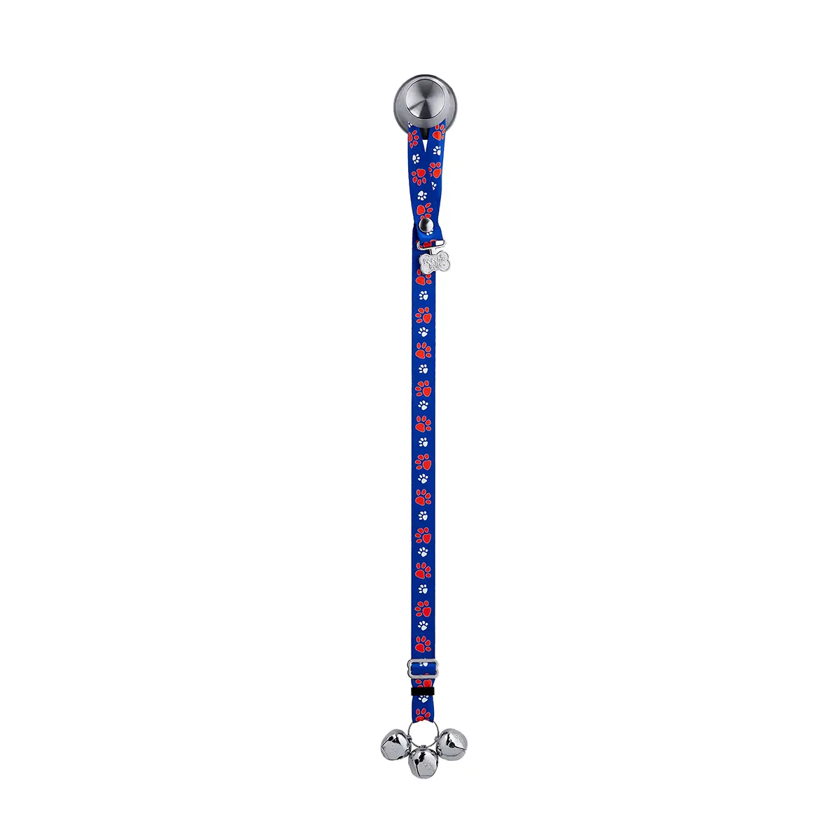 Poochie Bells Team Tracks Adjustable Dog Doorbells - Blue & Orange