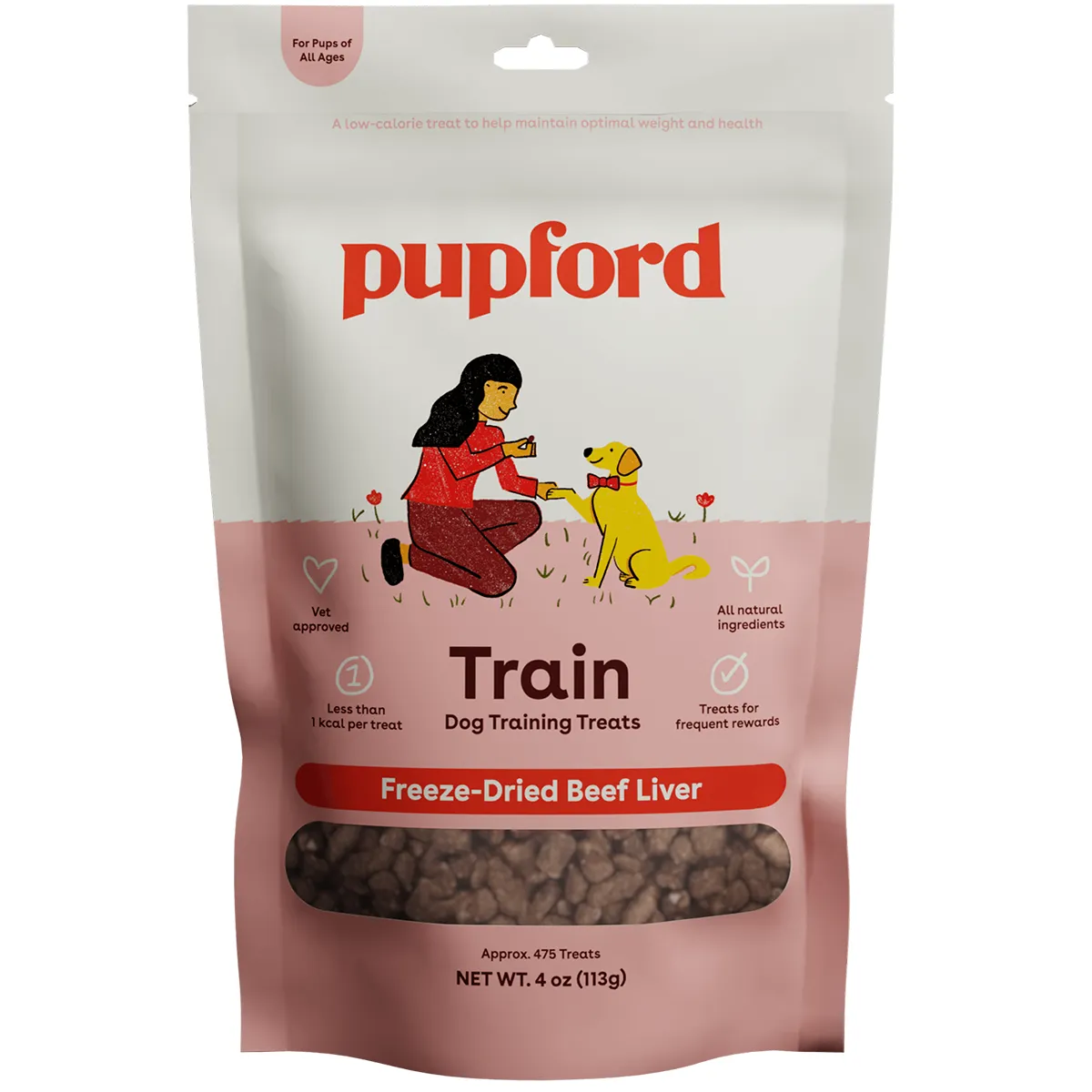 Pupford Freeze Dried Beef Liver Training Dog Treats