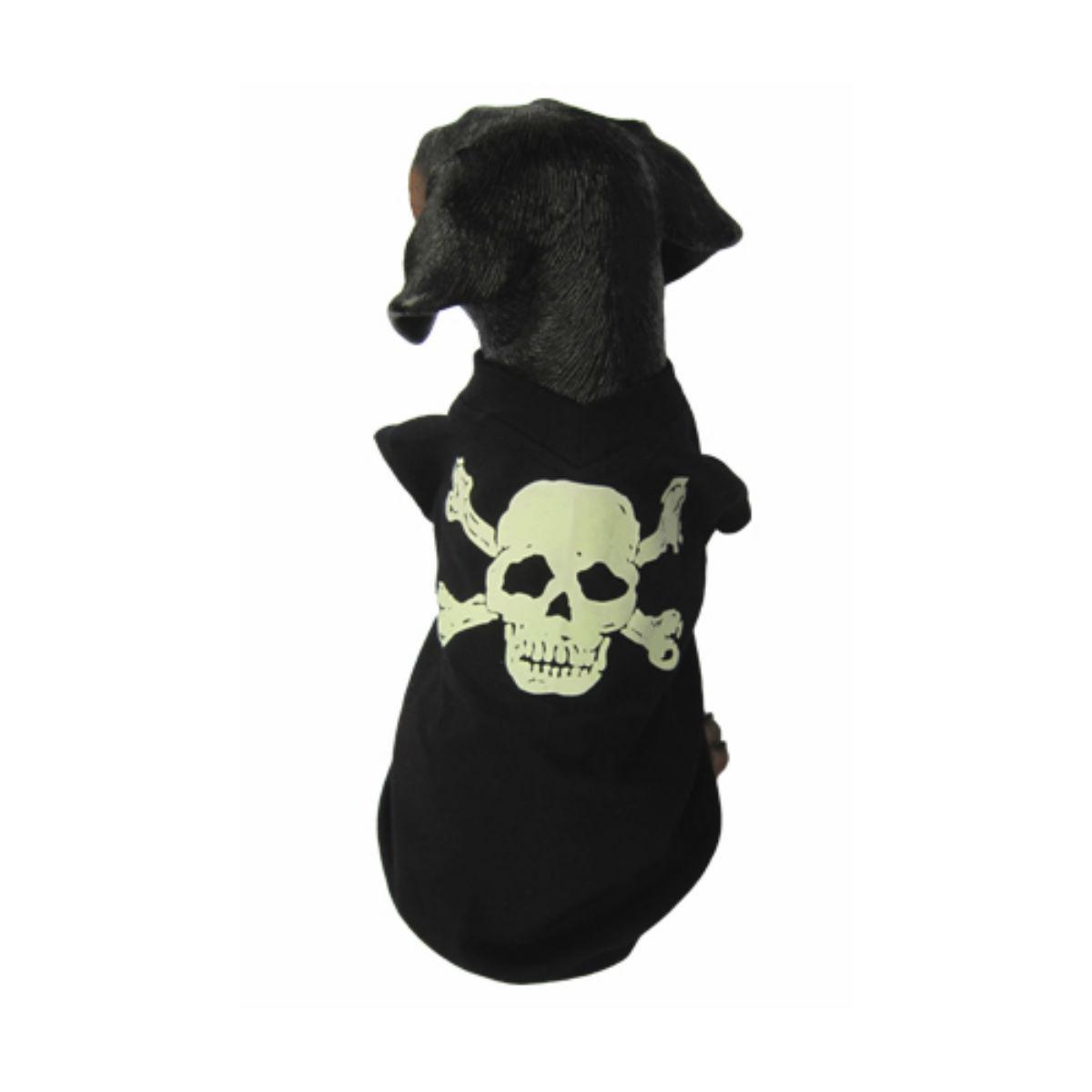 Puppe Love Glow in the Dark Skull Dog Shirt
