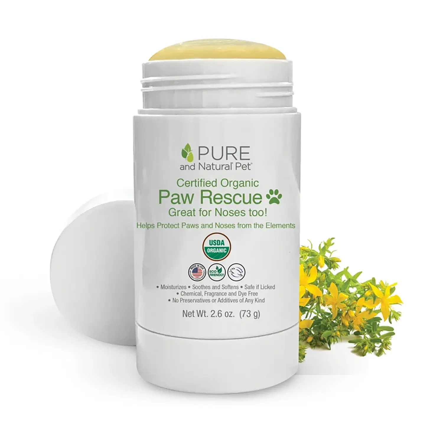 Pure and Natural Pet Certified Organic Paw Rescue for Dogs - Roll on