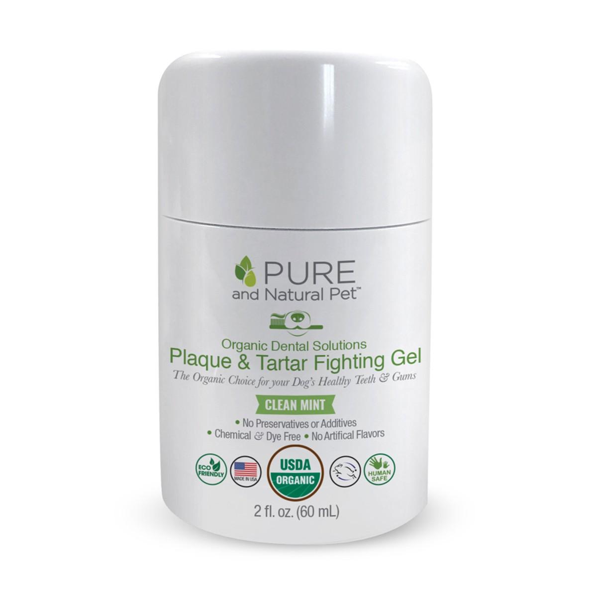 Pure and Natural Pet Dental Solutions Plaque & Tartar Fighting Gel for Dogs