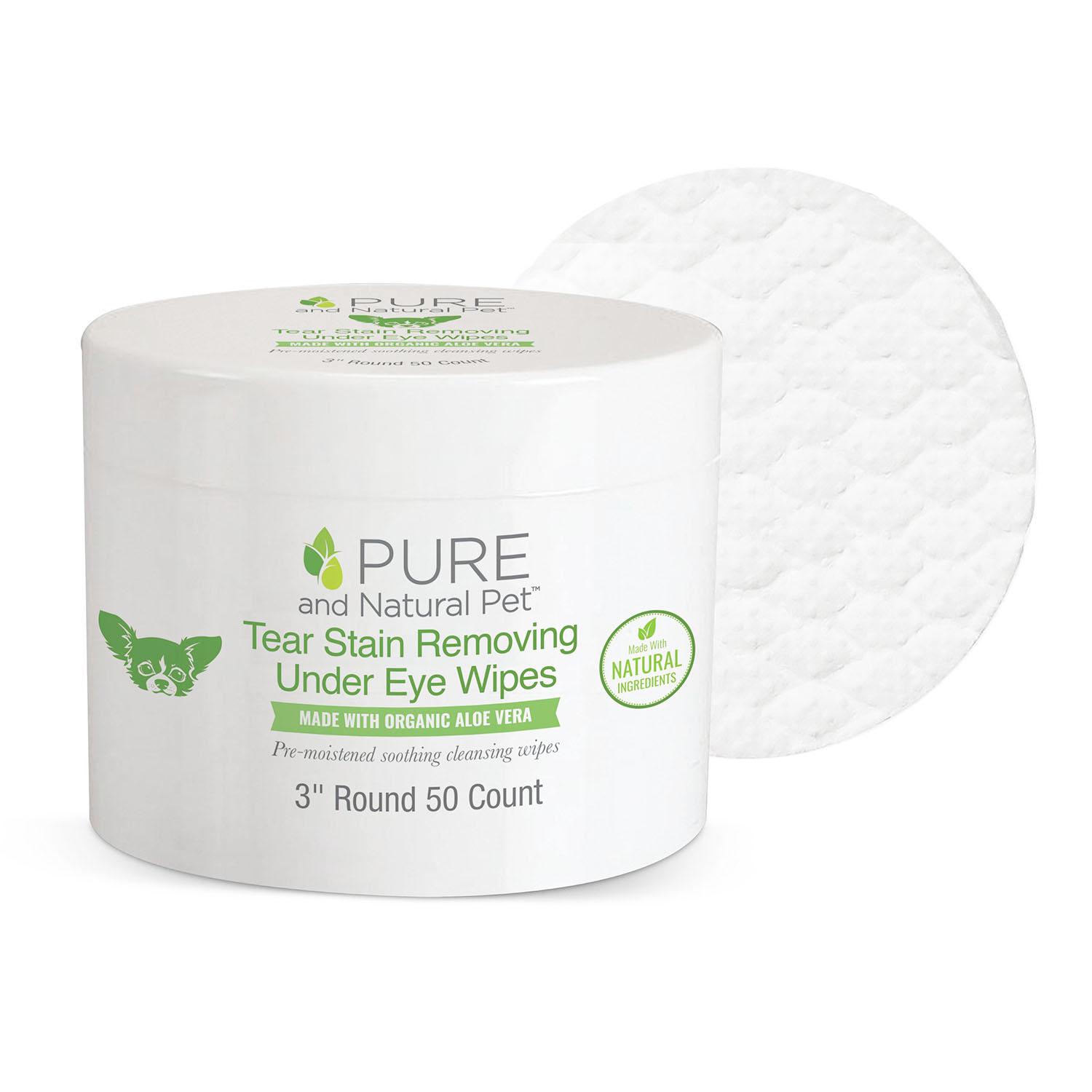 Pure and Natural Pet Tear Stain Removing Under Eye Wipes