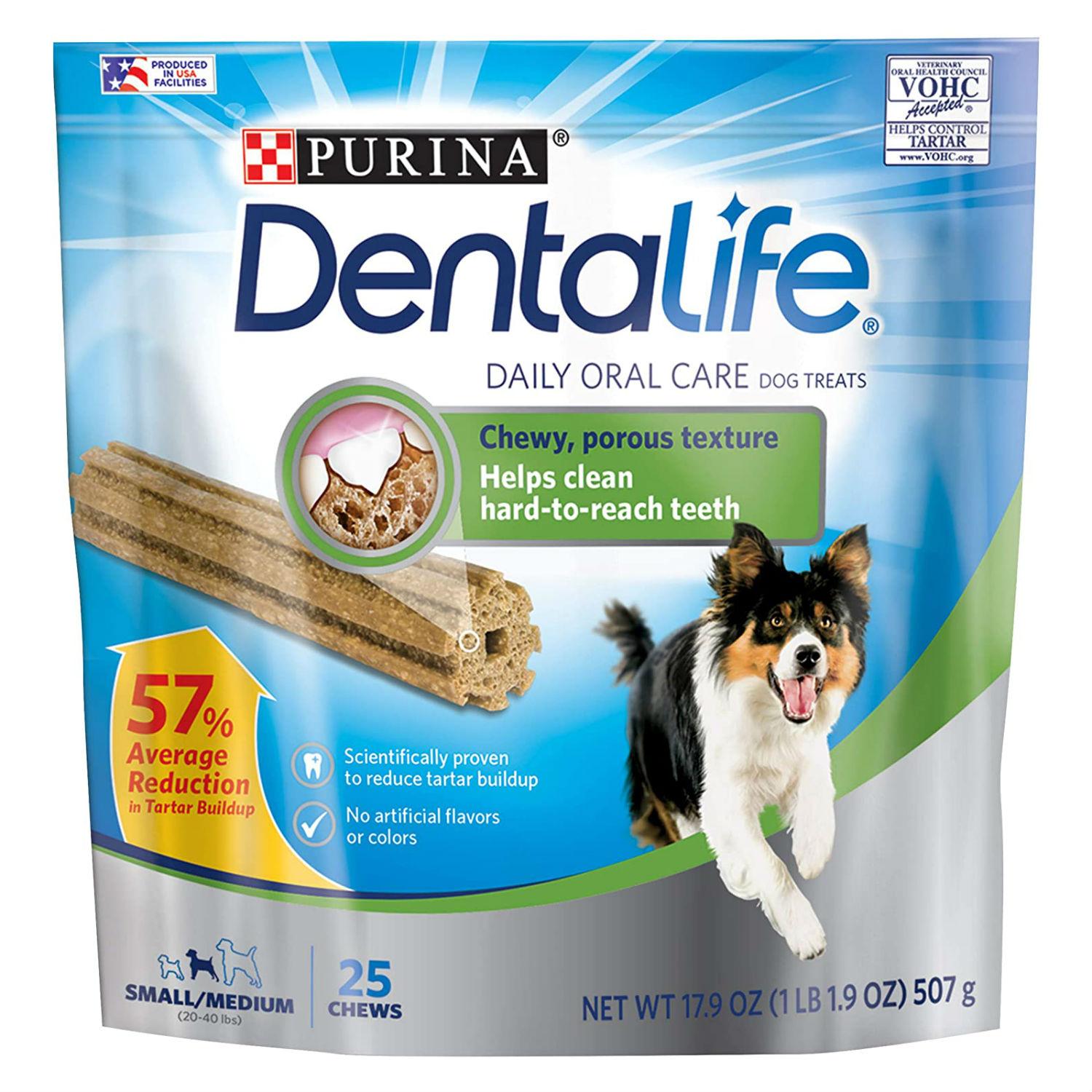 Purina Dentalife Daily Oral Care Dog Treats - Small/Medium
