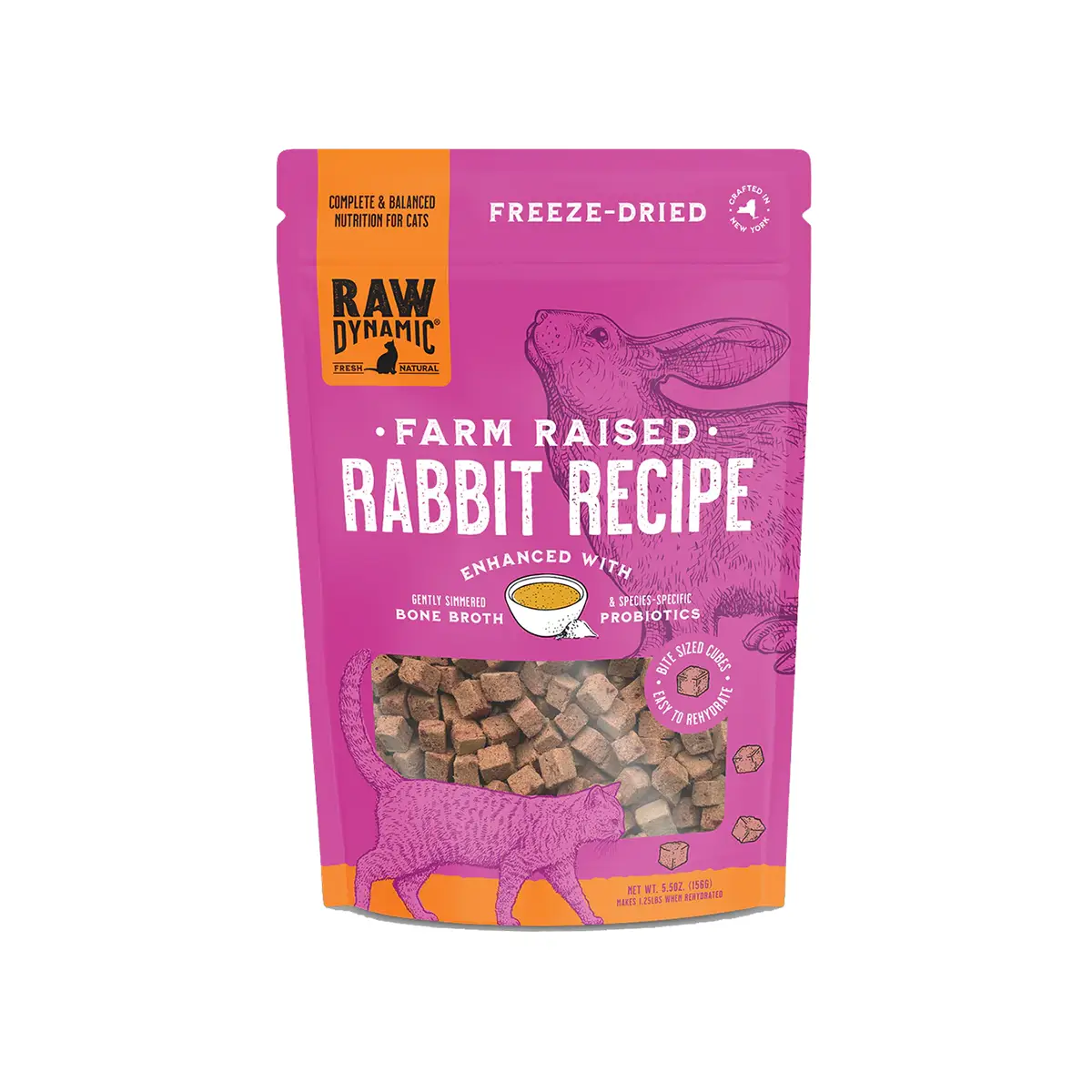 Raw Dynamic Freeze-Dried Raw Cat Food - Rabbit