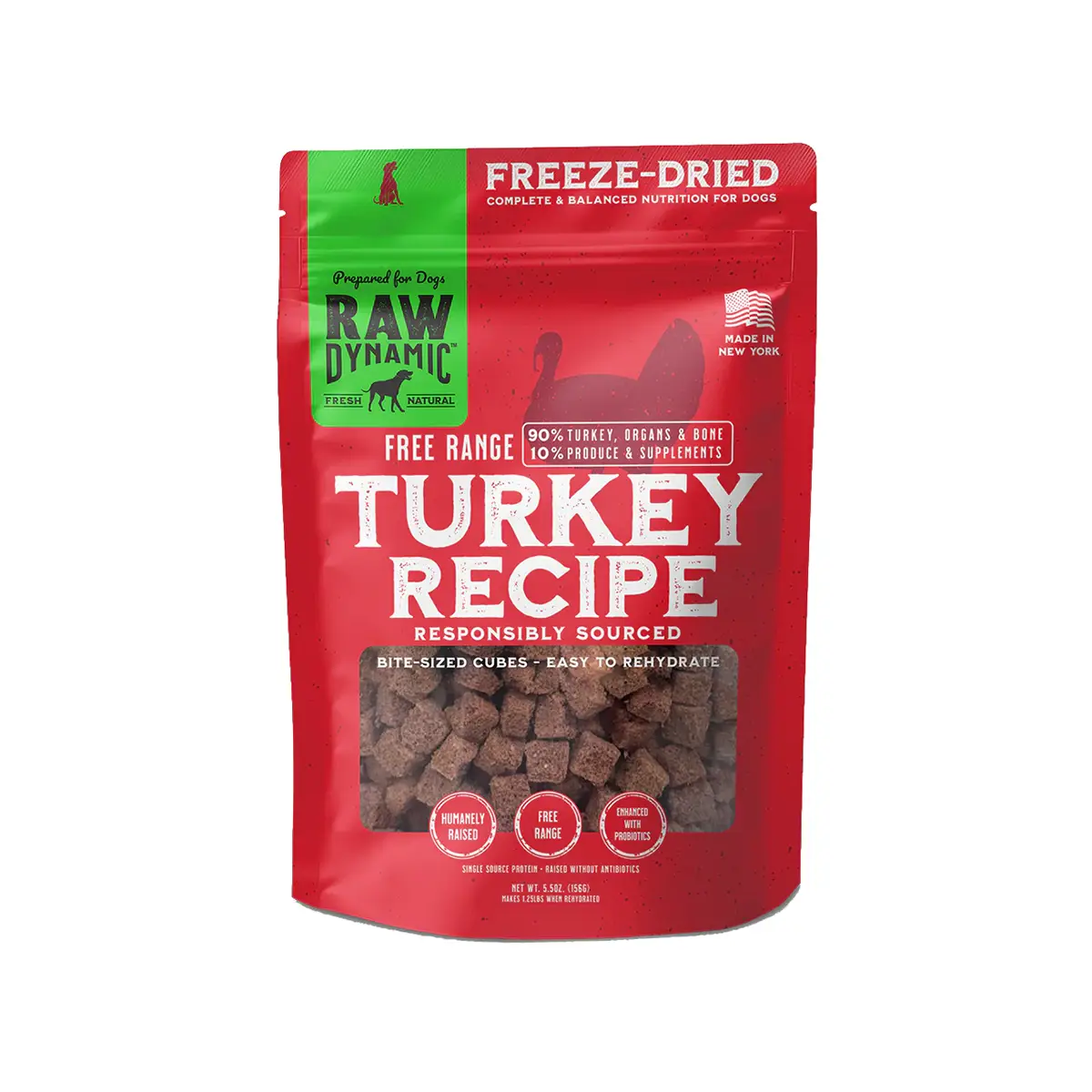 Raw Dynamic Freeze-Dried Raw Dog Food - Turkey