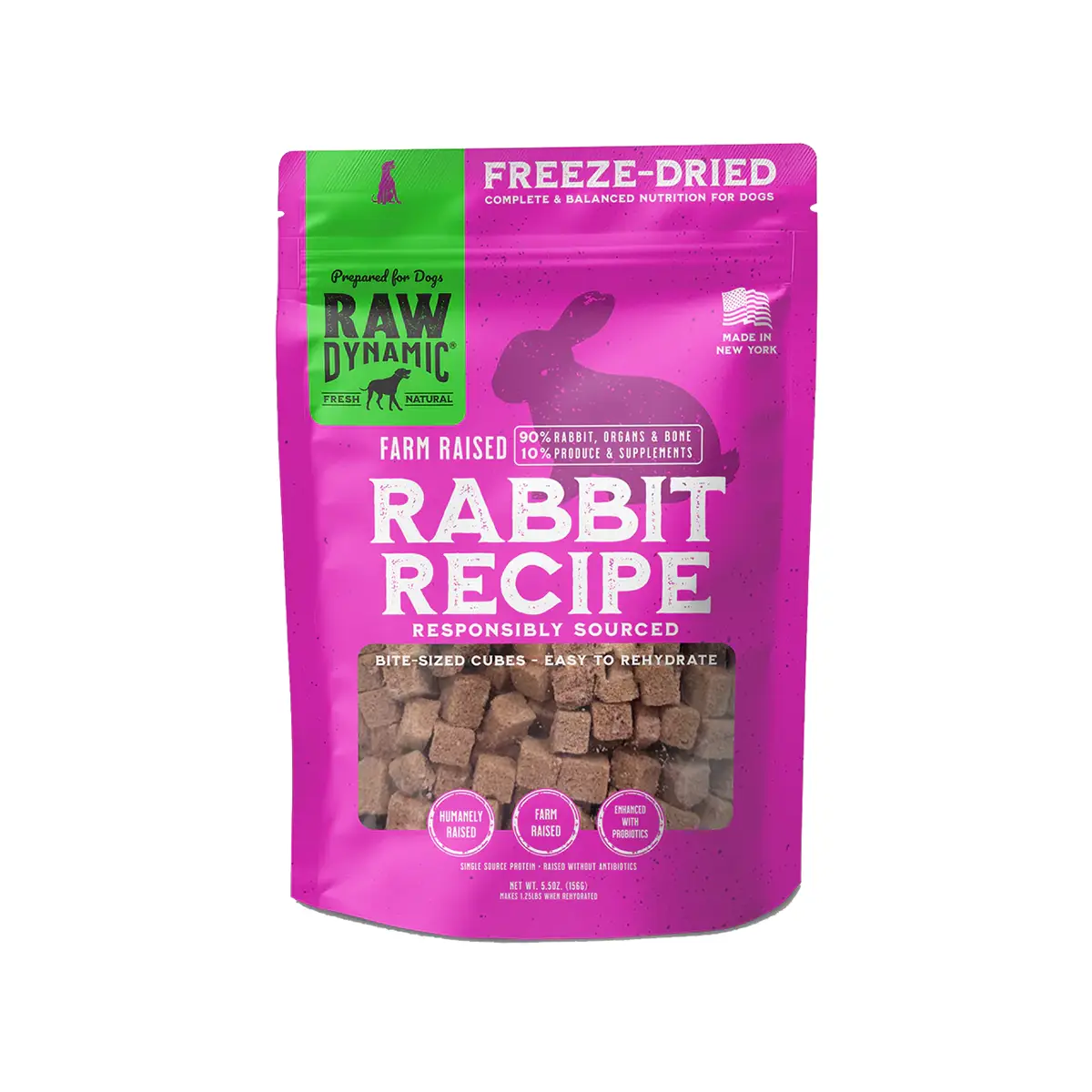 Raw Dynamic Freeze-Dried Raw Dog Food - Rabbit