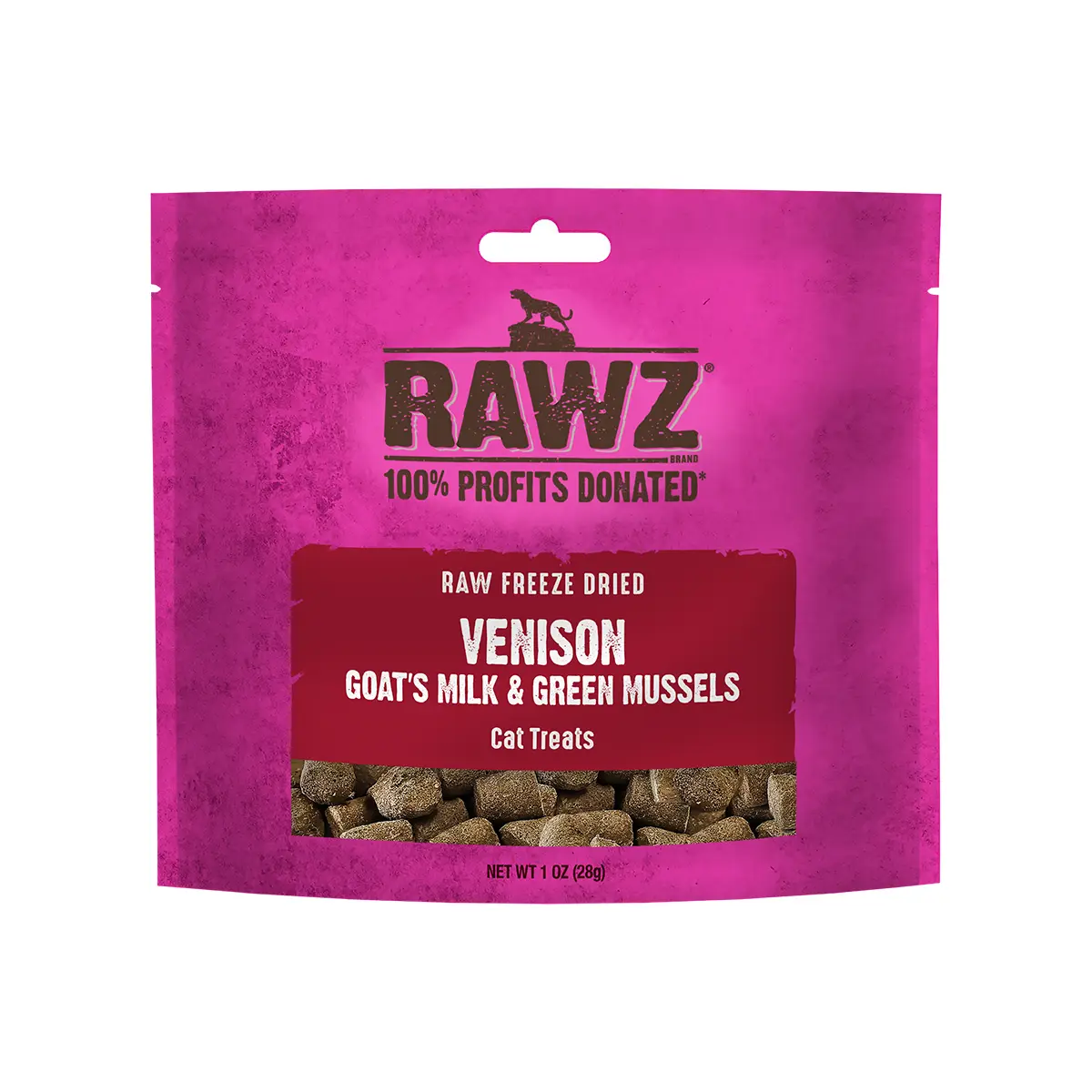 RAWZ Freeze Dried Cat Treats - Venison and Goat's Milk