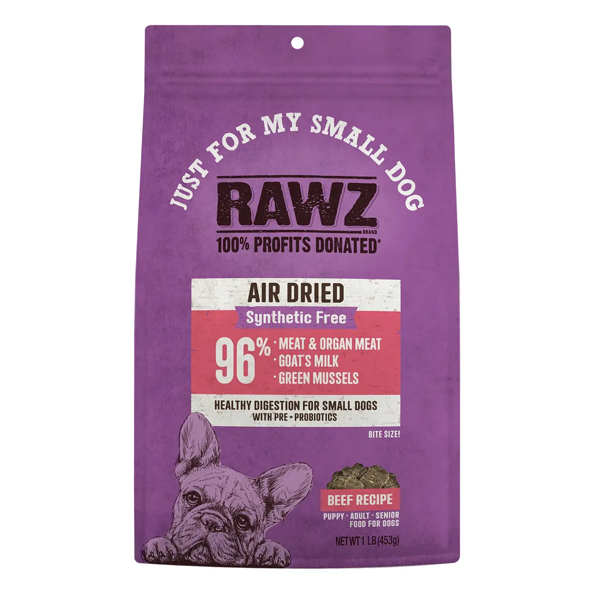RAWZ Just for My Small Dog Air Dried Dog Food - Beef Recipe 