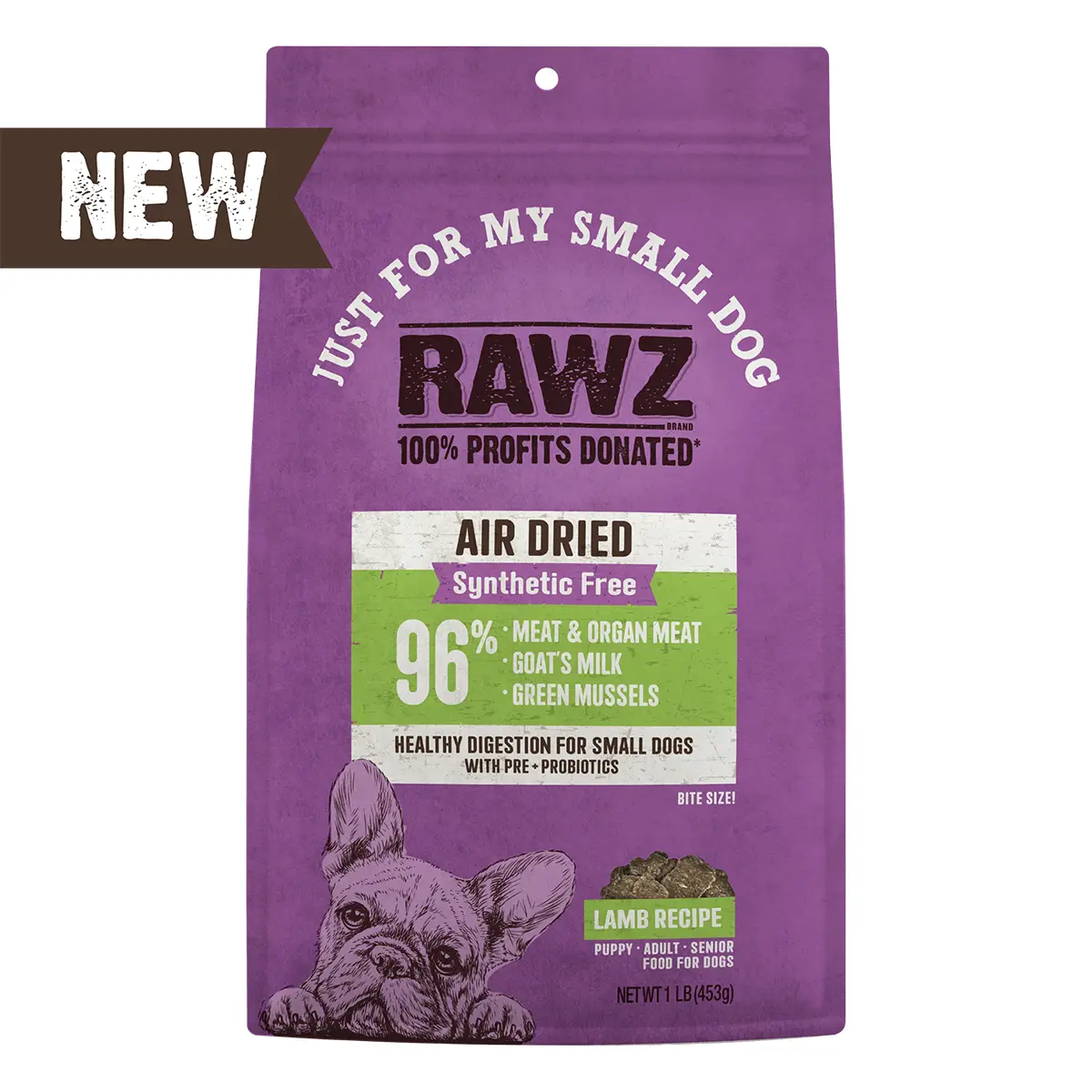 RAWZ Just for My Small Dog Air Dried Dog Food - Lamb Recipe 