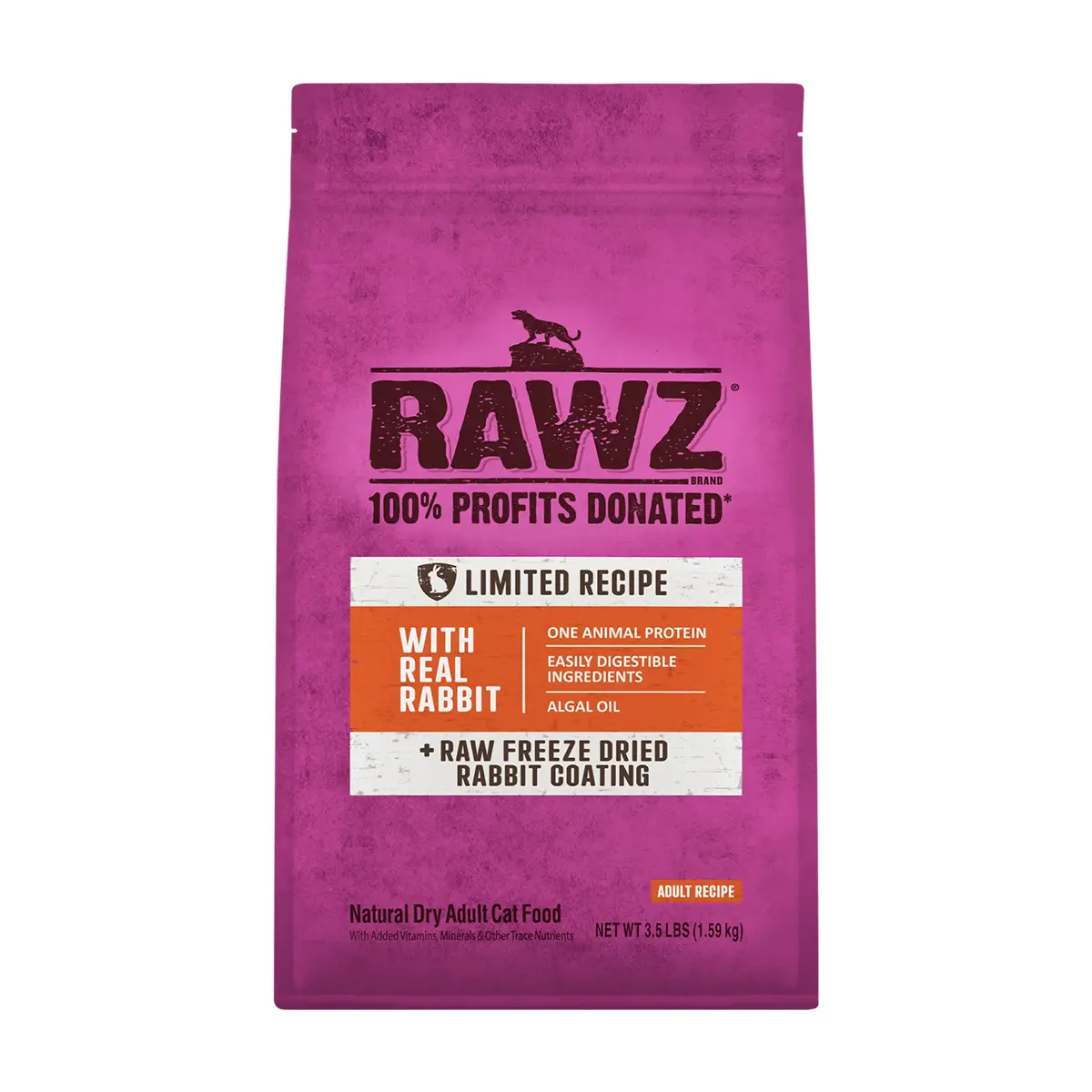 RAWZ Limited Ingredient Dry Cat Food - Rabbit 