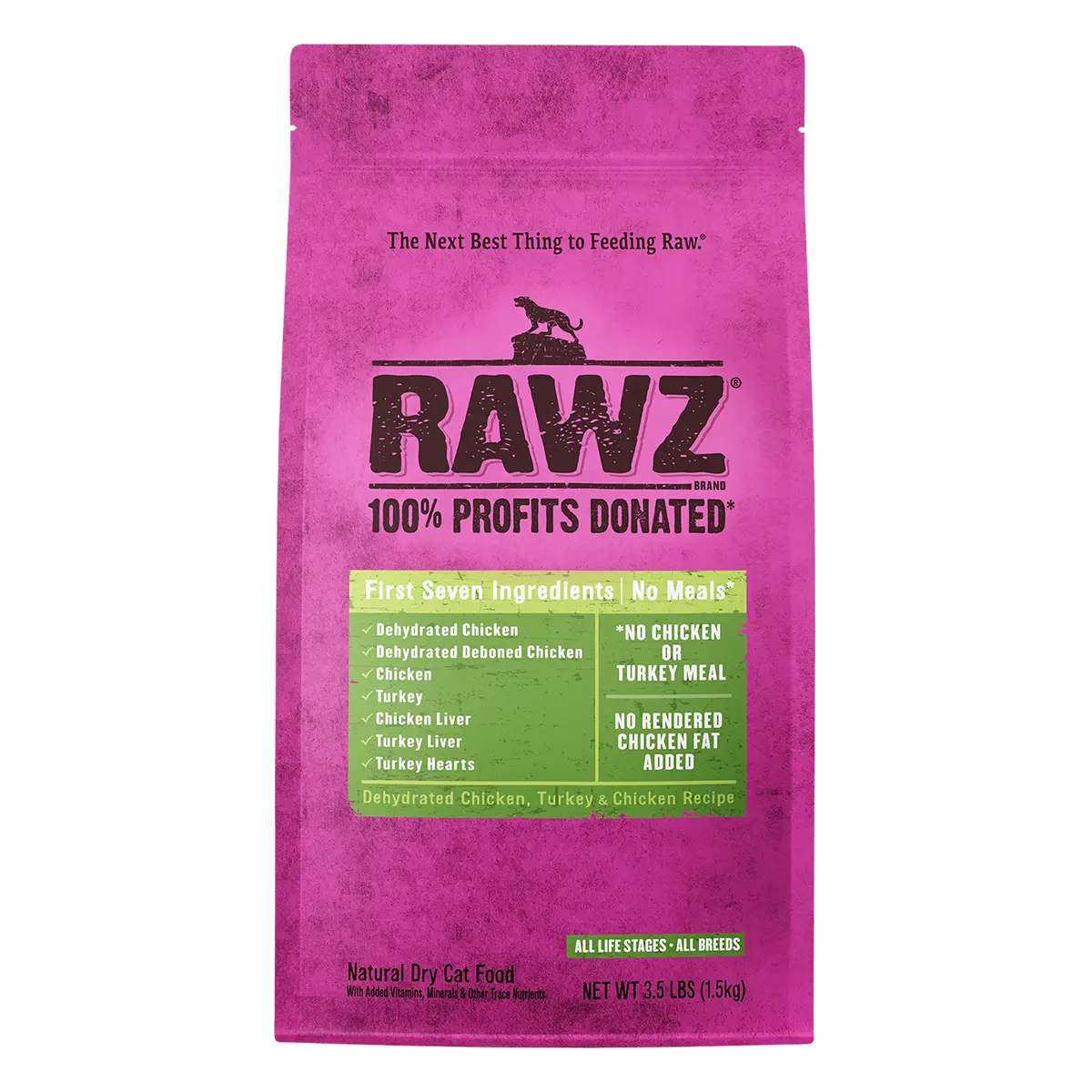 RAWZ Meal Free Dry Cat Food - Chicken and Turkey 