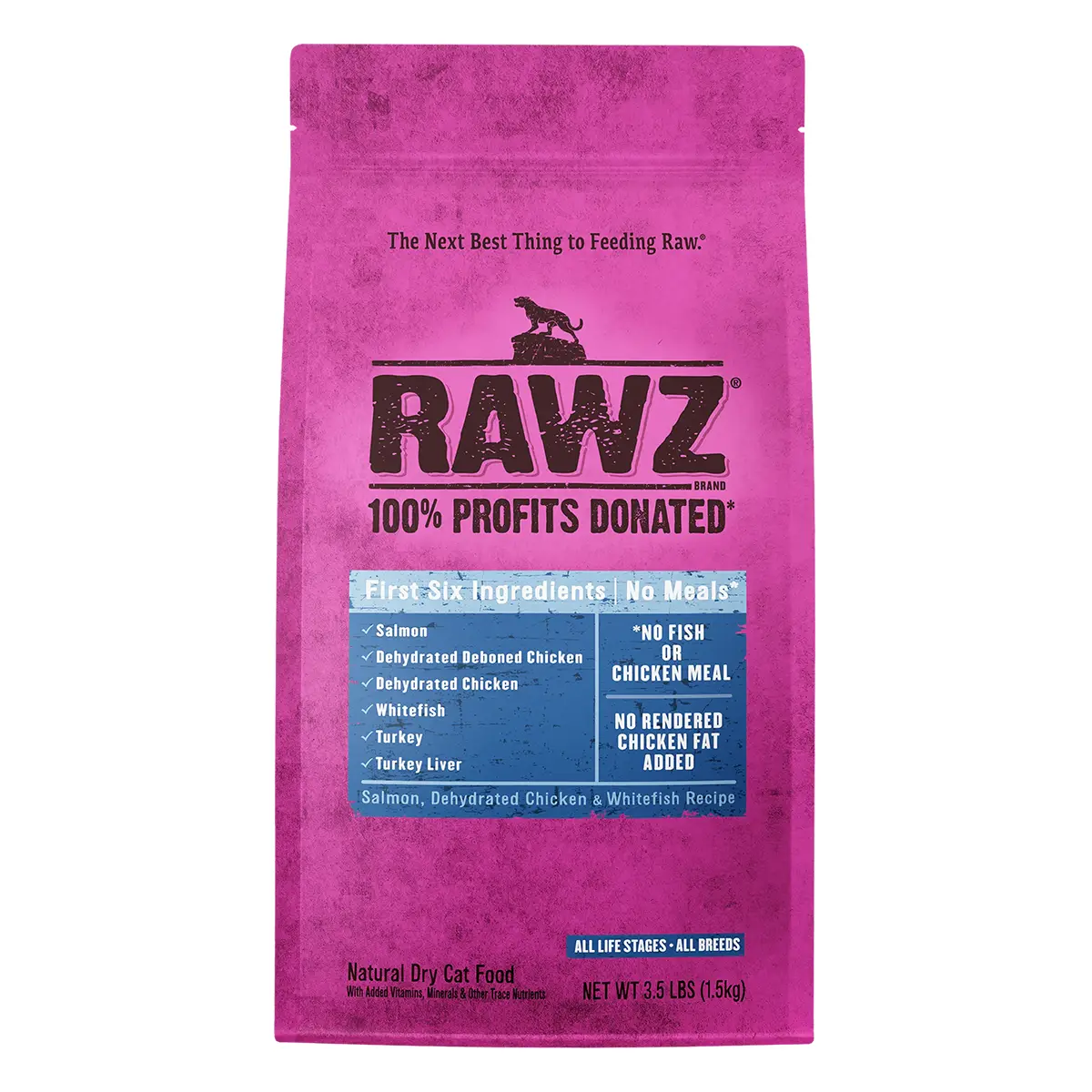 RAWZ Meal Free Dry Cat Food - Salmon, Chicken & Whitefish