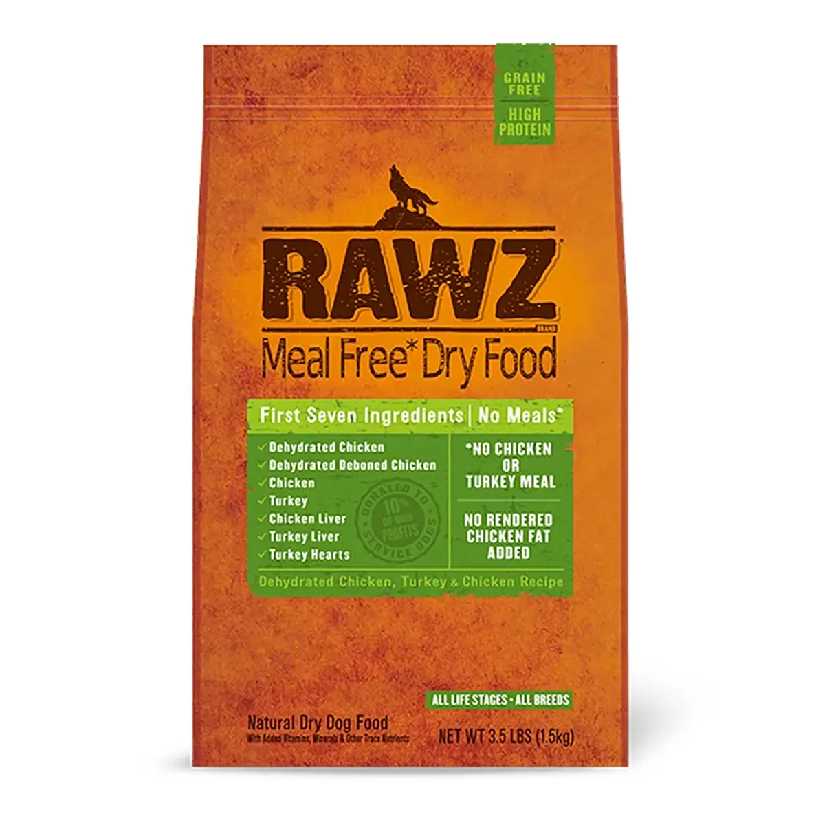 RAWZ Meal Free Dry Dog Food - Chicken and Turkey