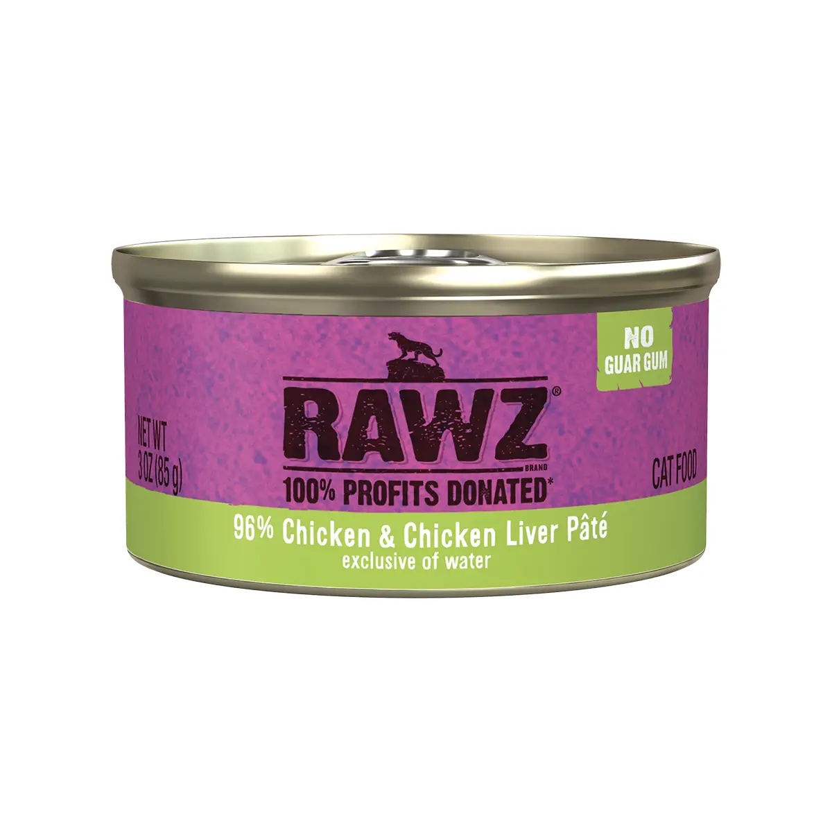 RAWZ Pate Canned Cat Food - 96% Chicken & Chicken Liver 