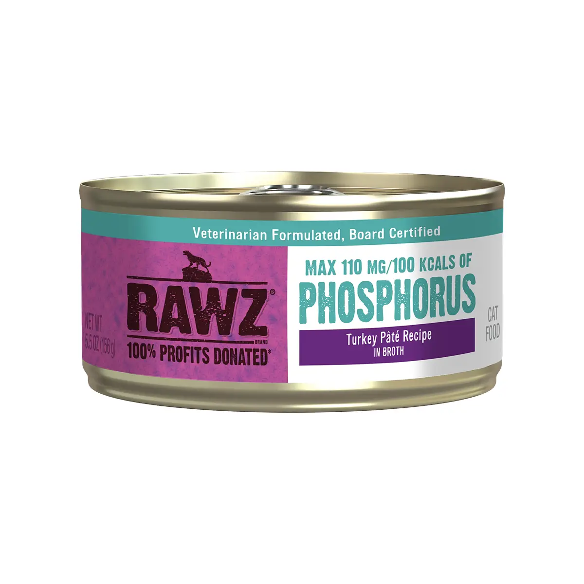 RAWZ Phosphorus Pate Canned Cat Food - Turkey 