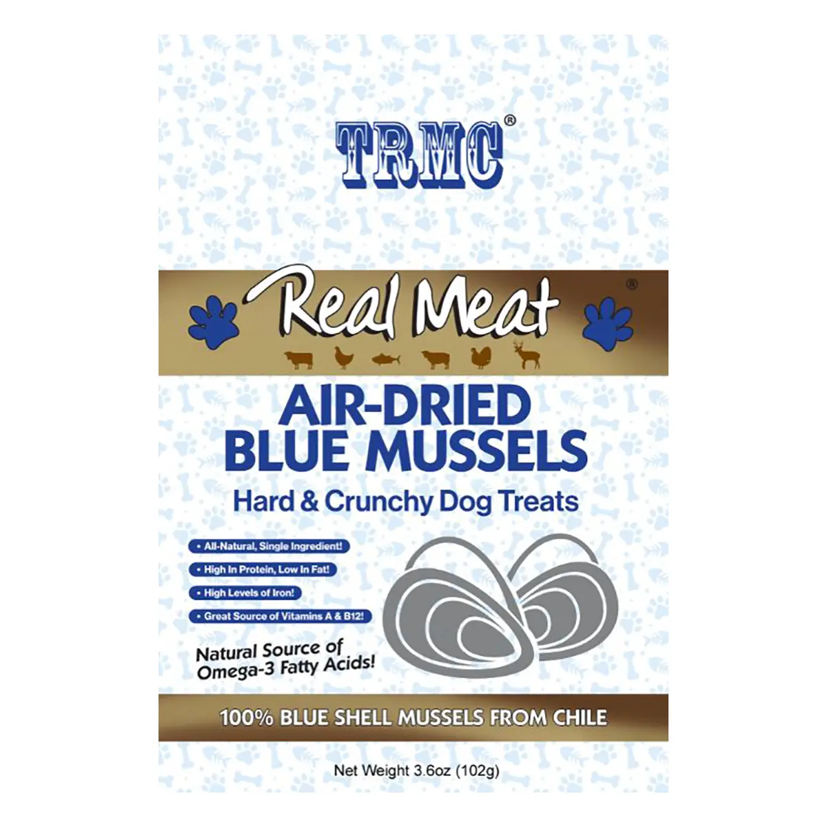 Real Meat Air-Dried Blue Mussels Dog Treat