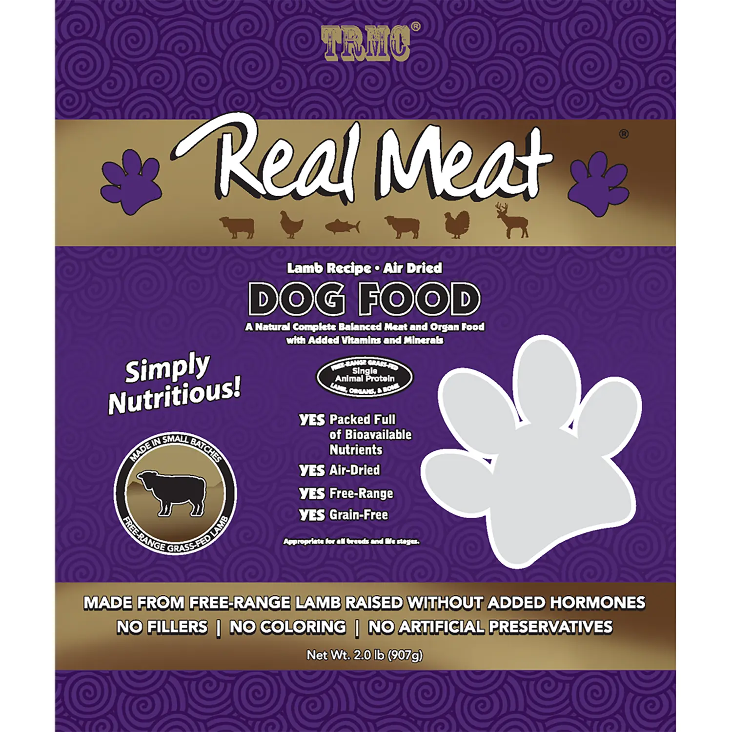 Real Meat Air-Dried Dog Food - Lamb