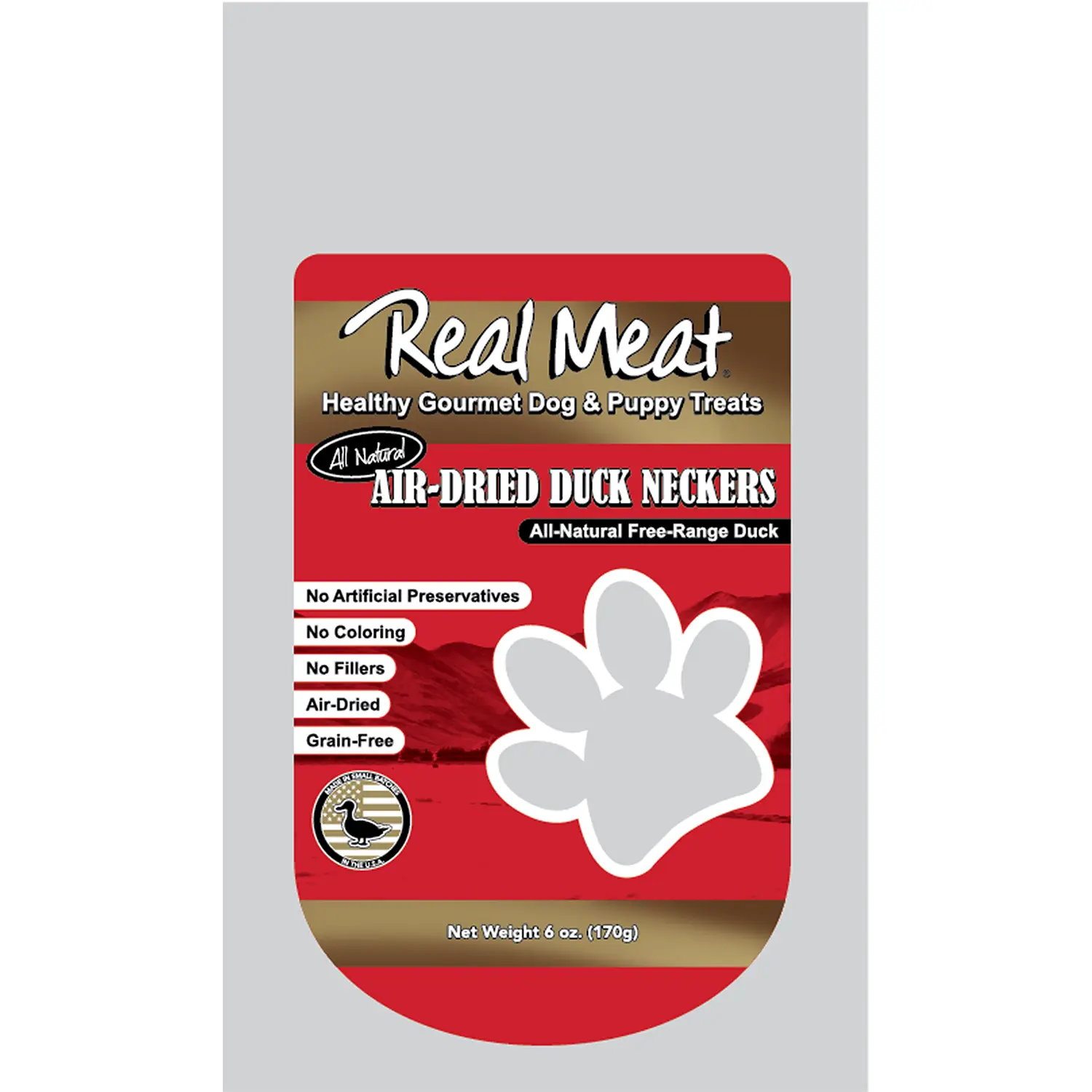 Real Meat Air Dried Dog Treat - Duck Neckers