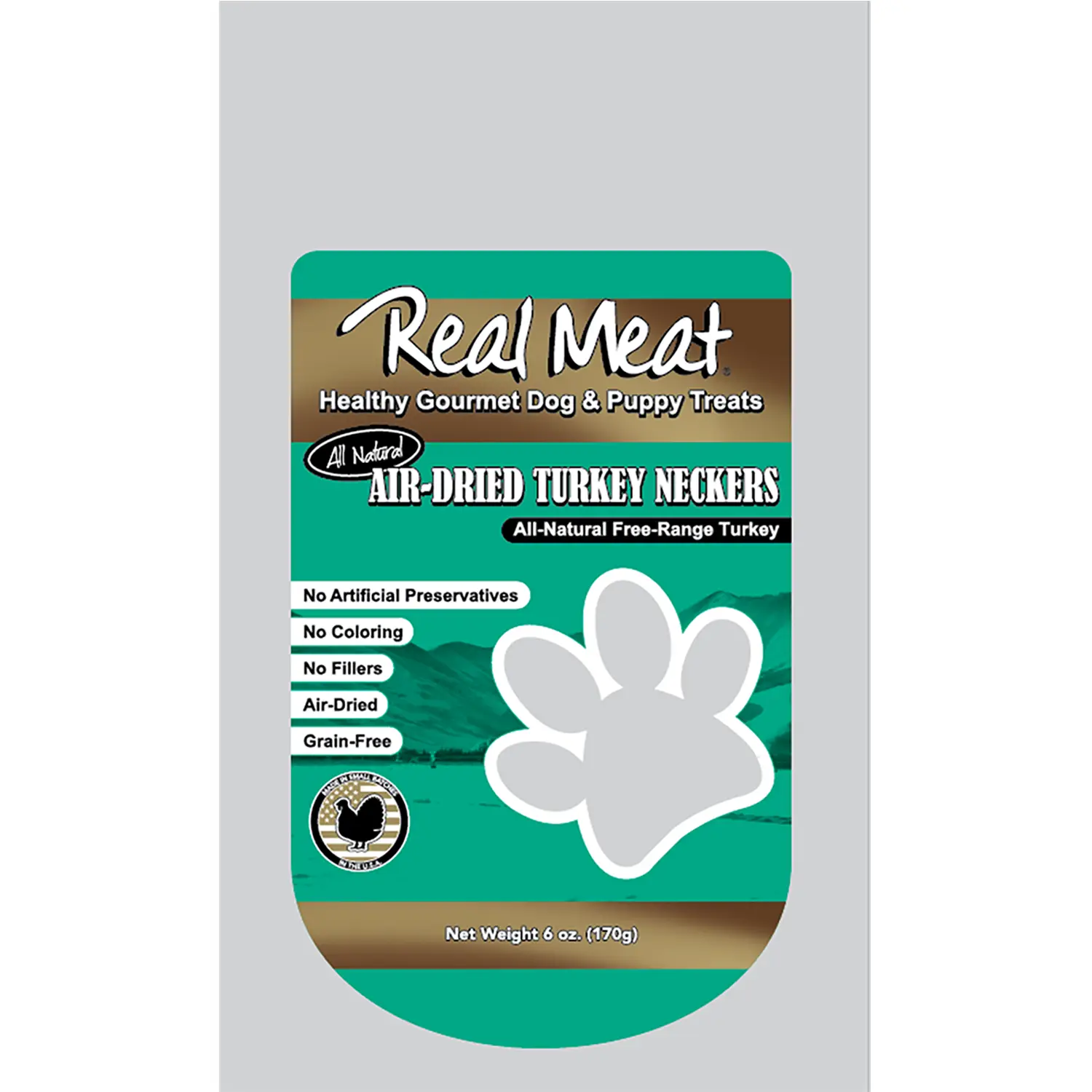 Real Meat Air Dried Dog Treat - Turkey Neckers