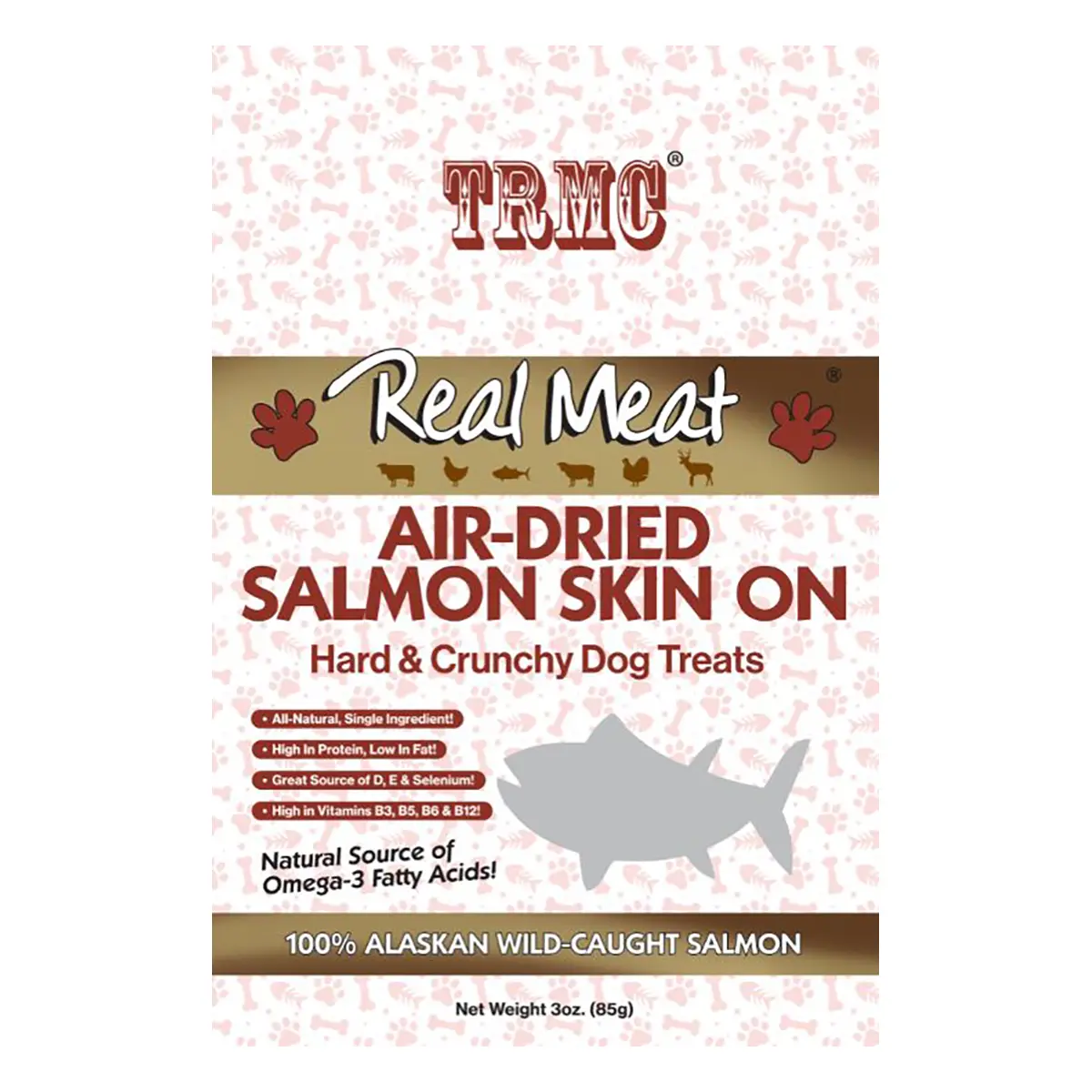 Real Meat Air-Dried Salmon Skin On Dog Treat