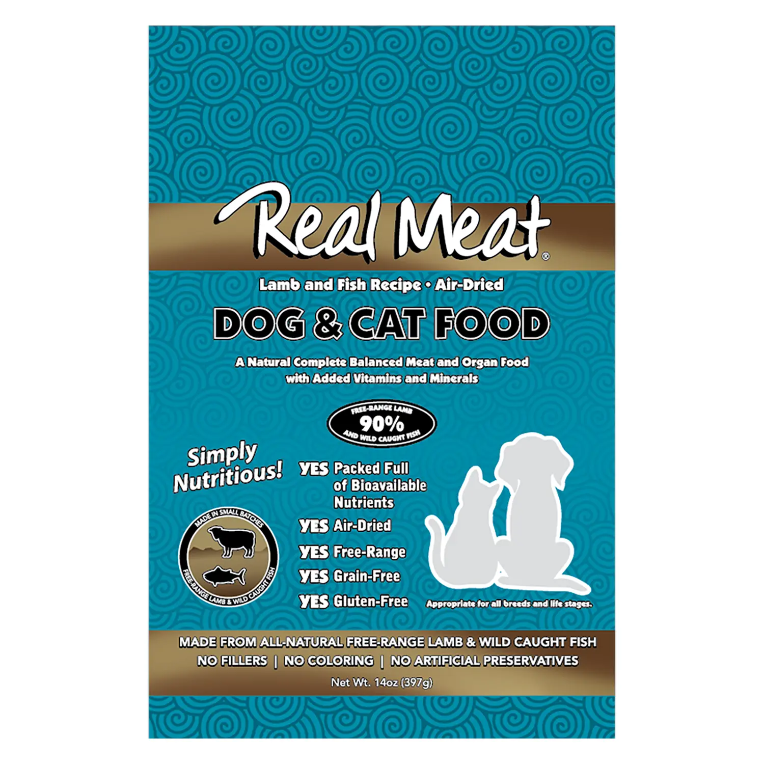 Real Meat Dog and Cat Food - Lamb & Fish