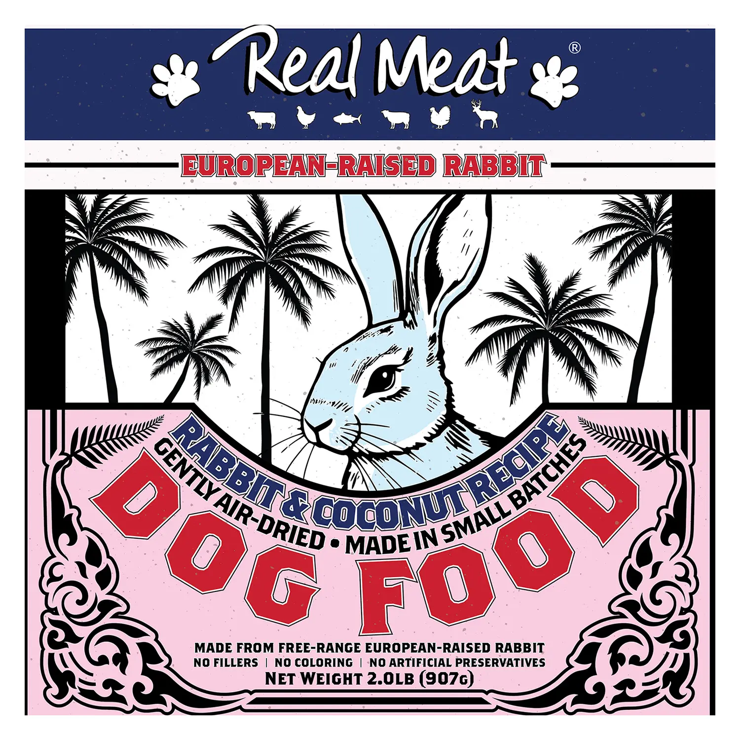 Real Meat Dog Food - Limited Edition Rabbit & Coconut