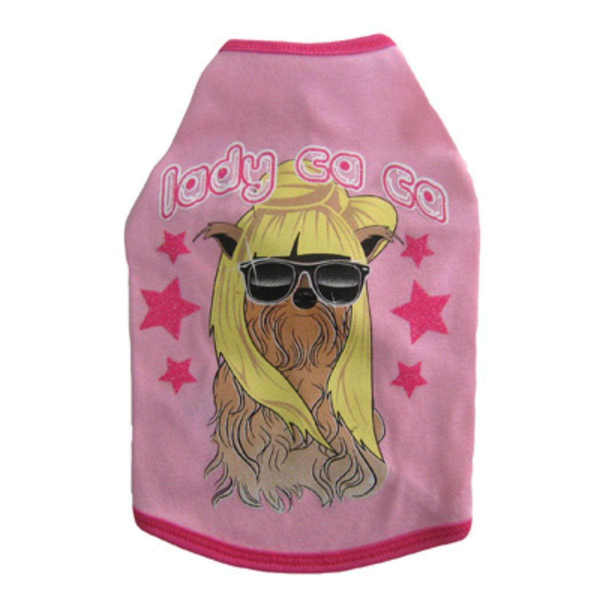 RuffLuv NYC Lady CaCa Dog Shirt - Pink