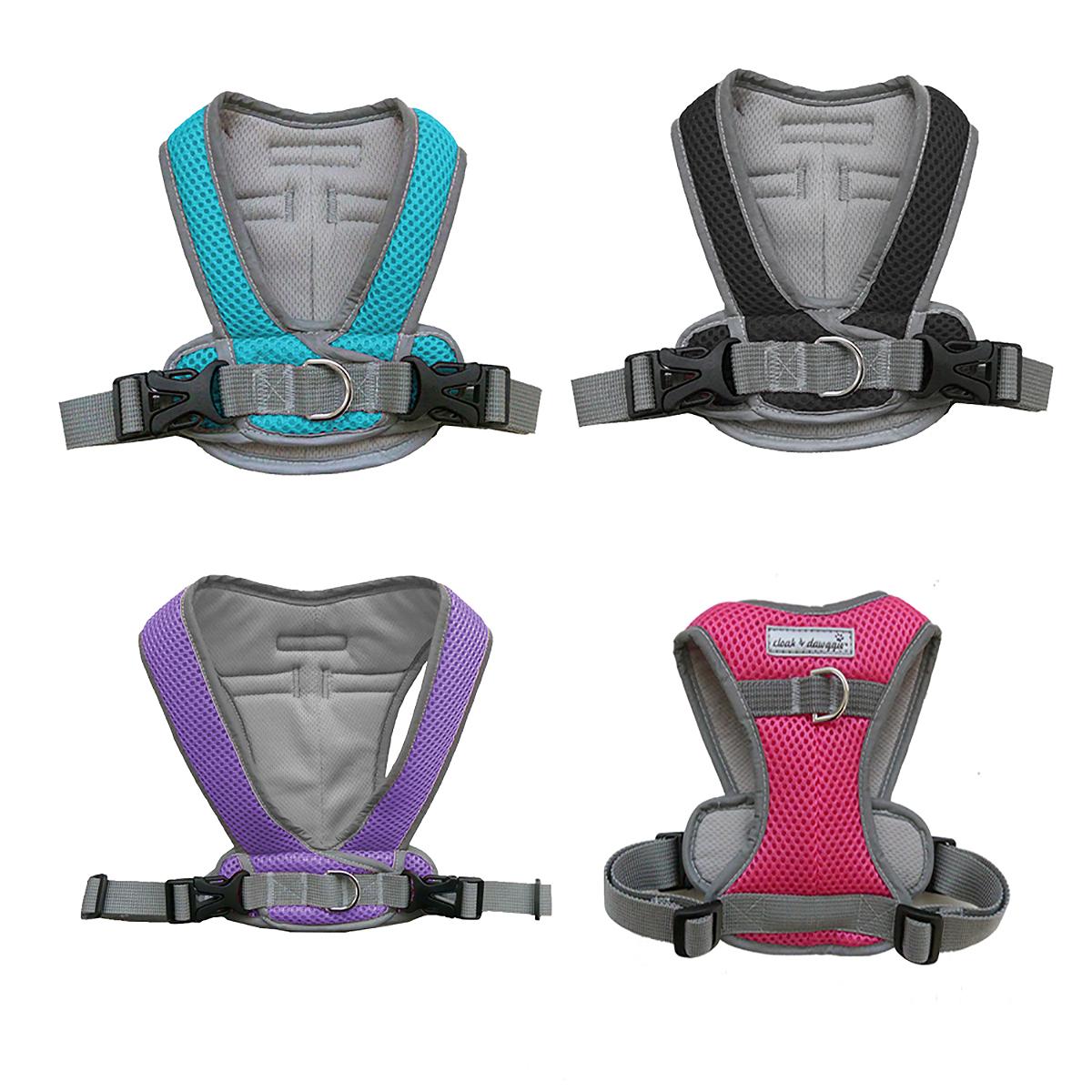 My Canine Kids Rugged Mesh Snap n Go Dog Harness - Black