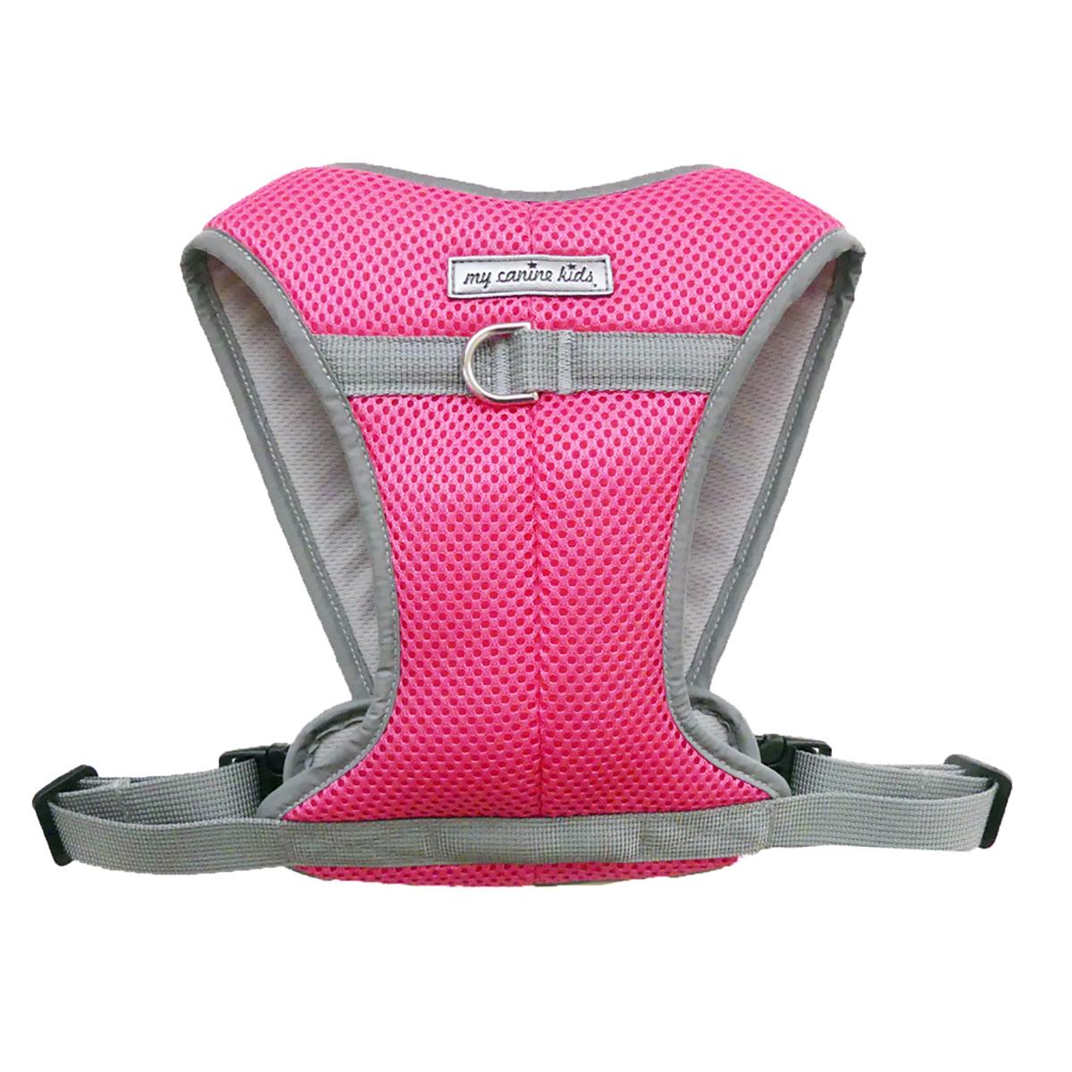 My Canine Kids Rugged Mesh Snap n Go Dog Harness - Pink