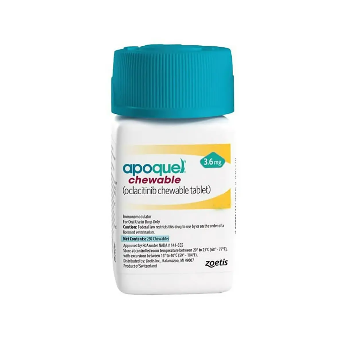 Rx Apoquel (oclacitinib) Chewable Tablets for Dogs - 3.6mg, 60ct