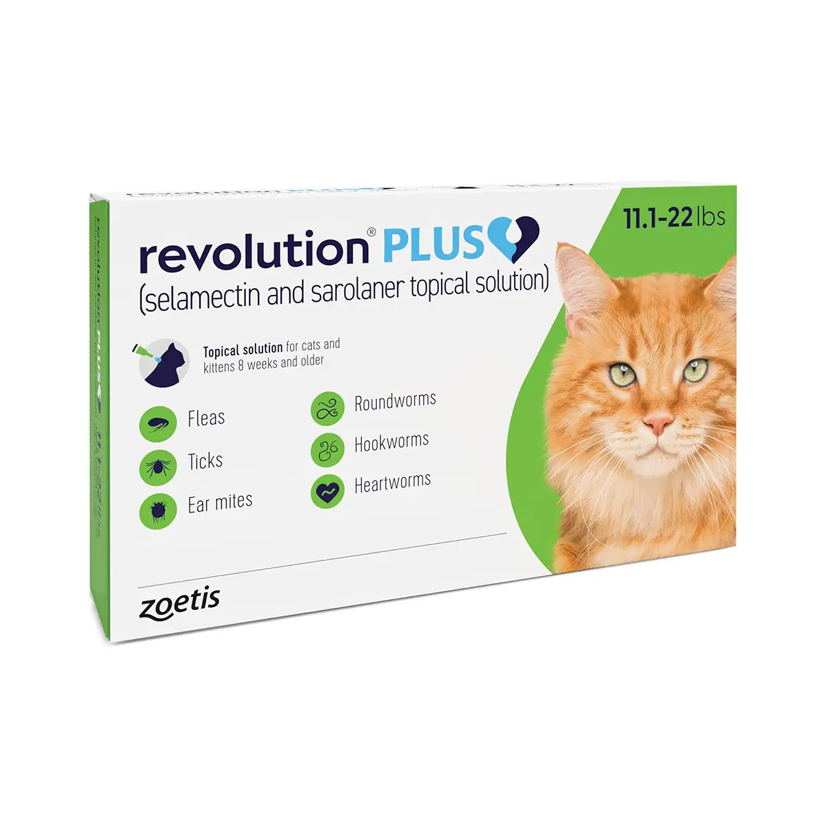 Rx Revolution Plus Feline, Topical 11-22lbs Single Dose