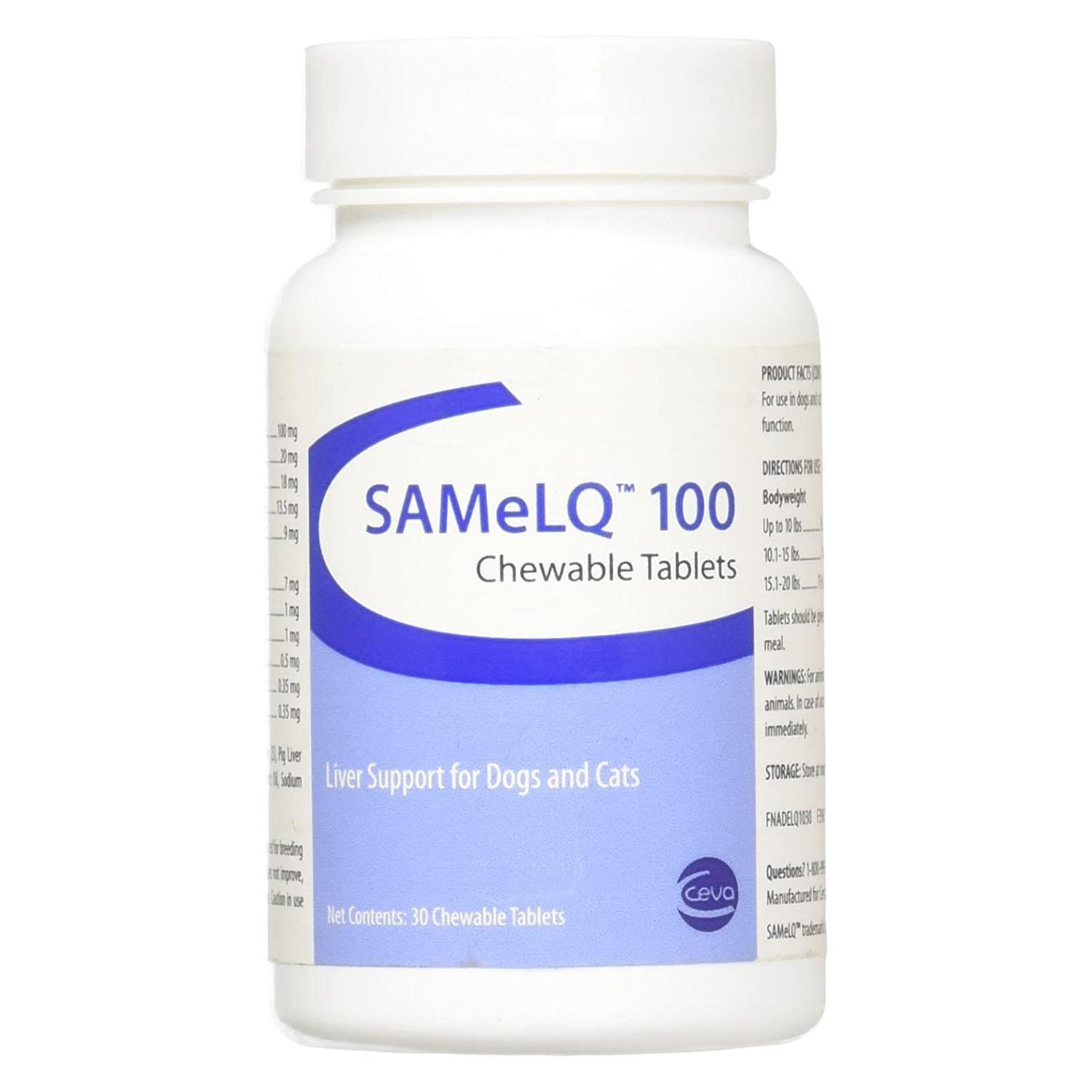 SAMeLQ Liver Support Chewable Tablets for Dogs and Cats