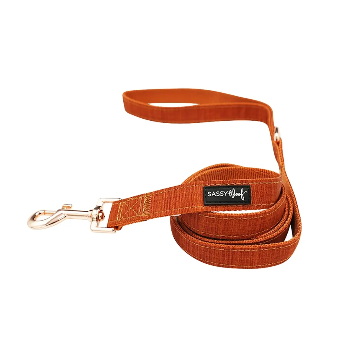 Sassy Woof Fabric Dog Leash - Foxy