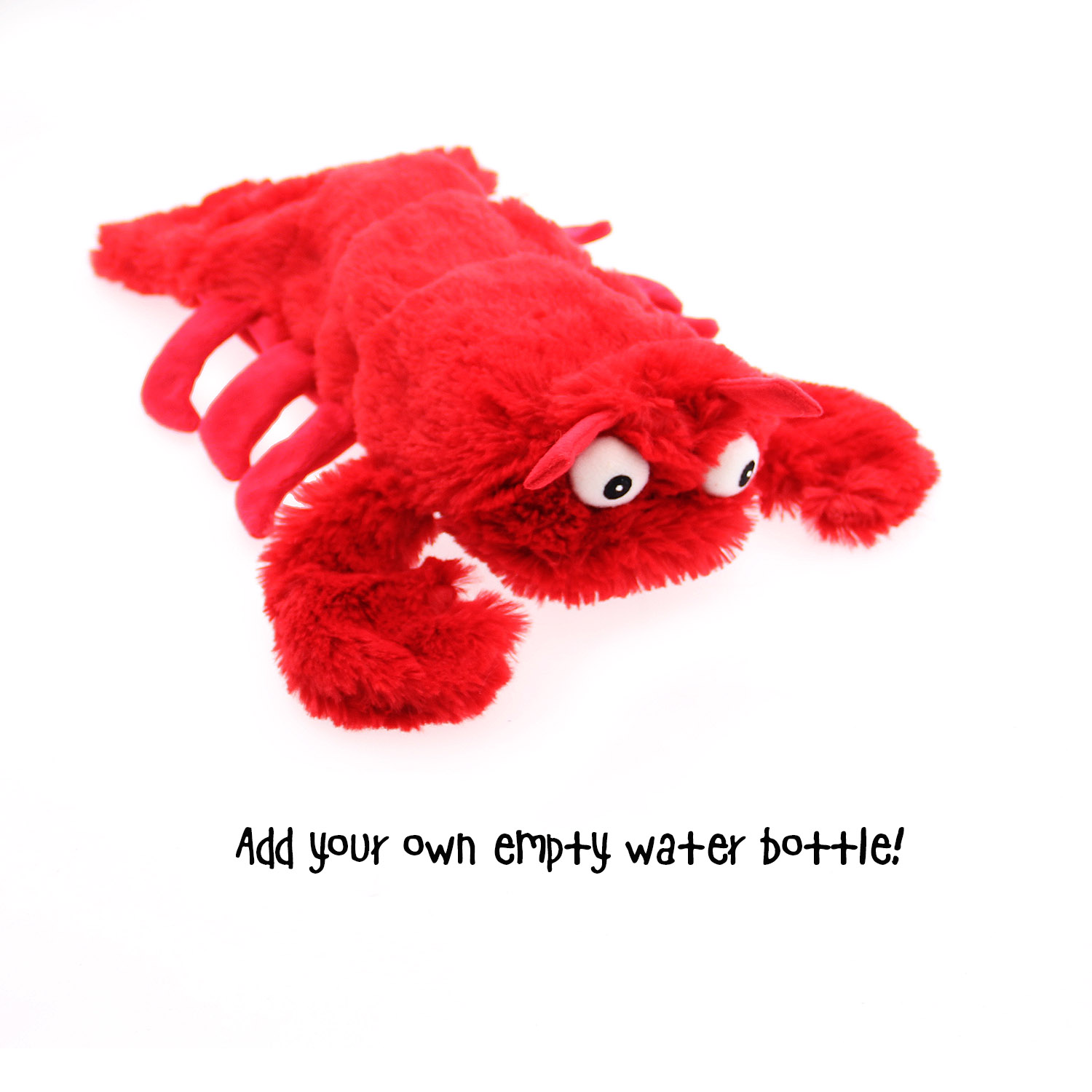 Doggles Sea Life Plush Bottle Dog Toy - Lobster