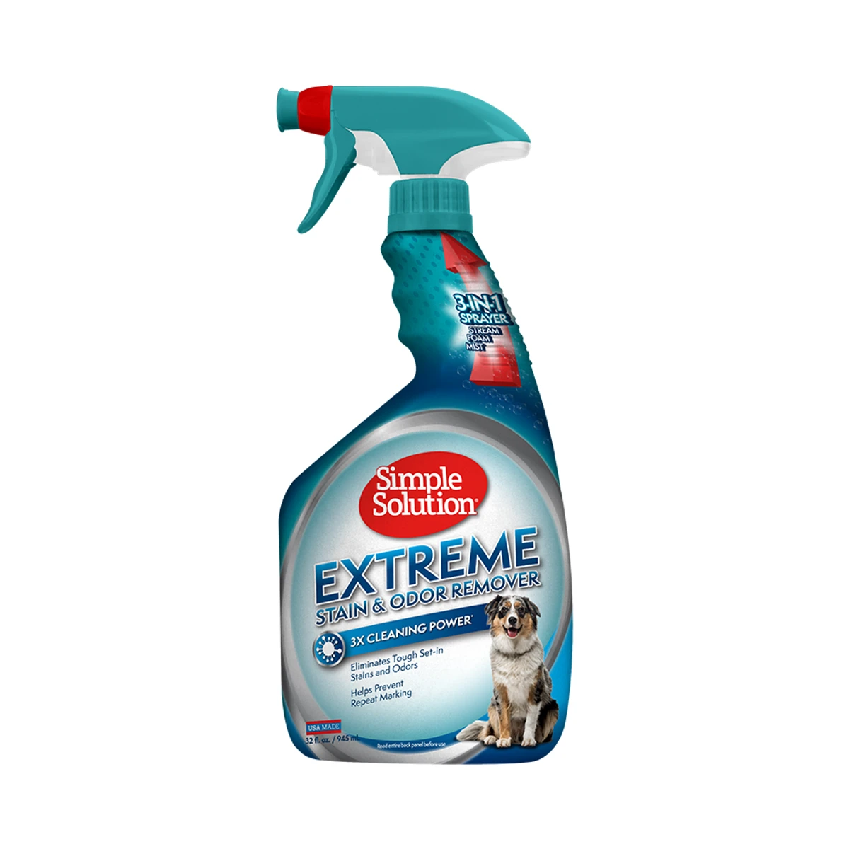 Simple Solution Extreme Dog Stain and Odor Remover - 3X Cleaning Power