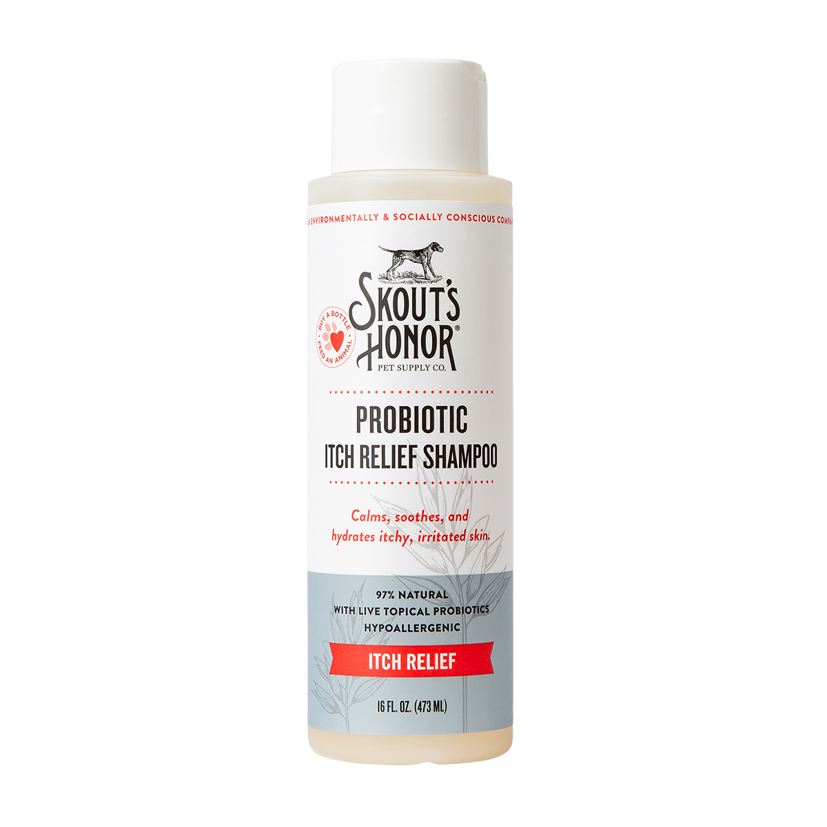Skout's Honor Probiotic Shampoo for Dogs and Cats - Itch Relief
