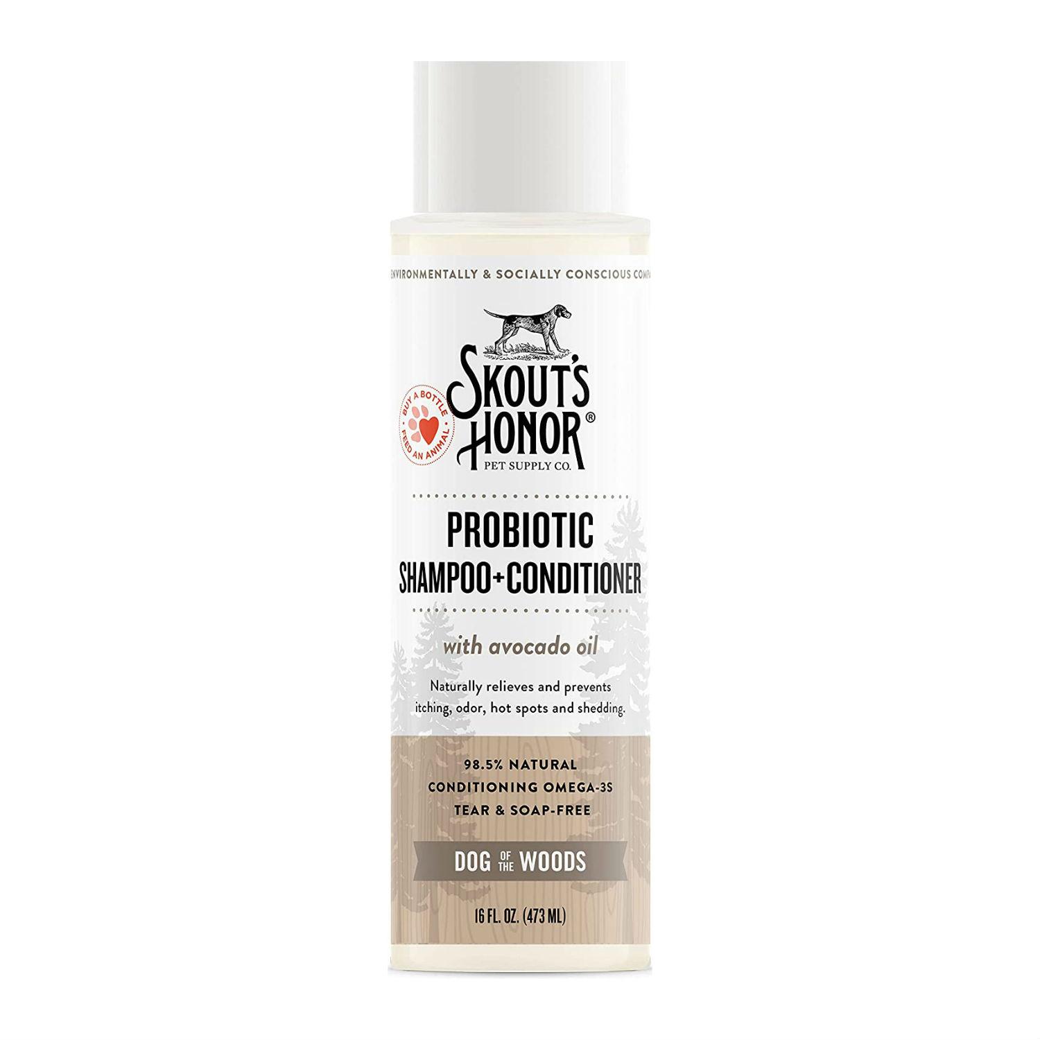 Skout's Honor Probiotic Shampoo Plus Conditioner for Dogs and Cats - Dog of the Woods (Sandalwood Vanilla)