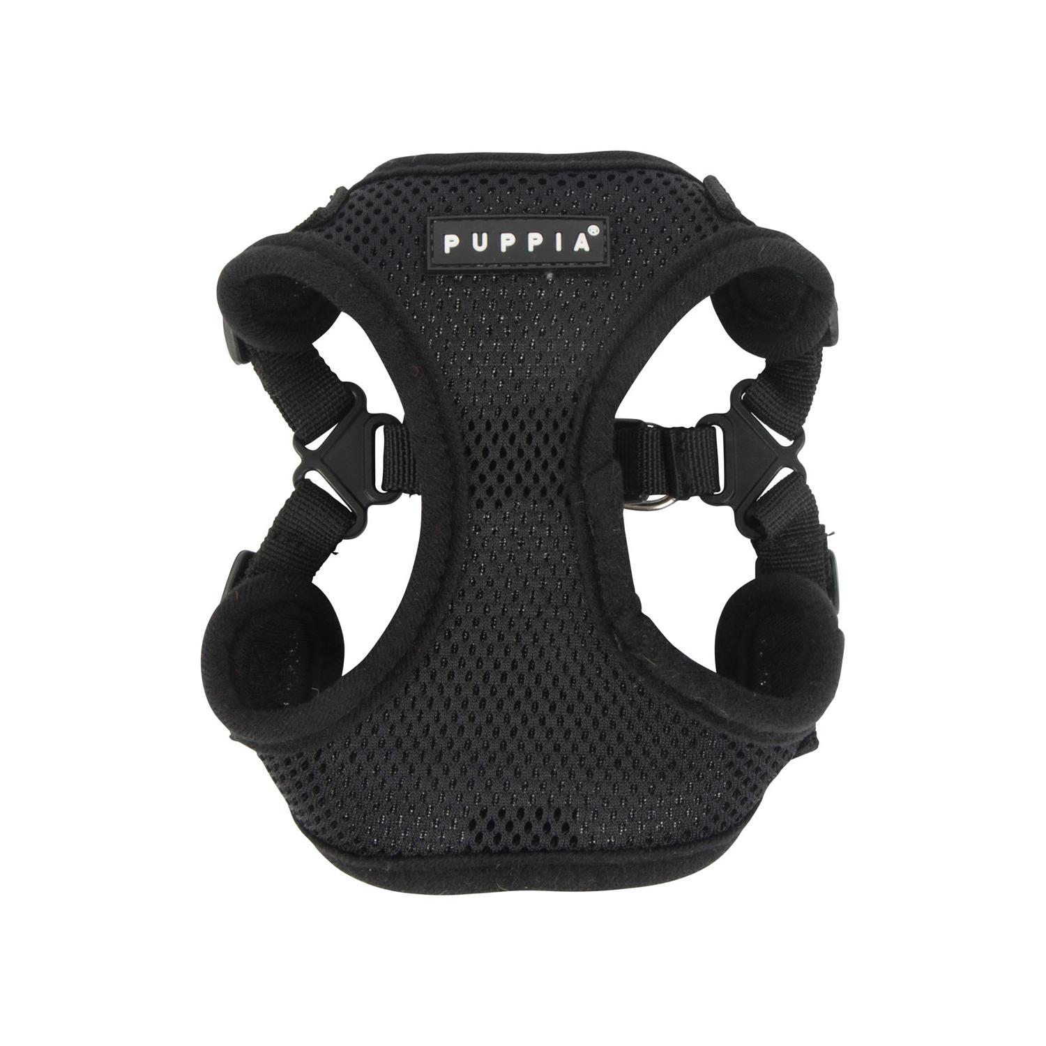 Soft Adjustable Step-In Dog Harness by Puppia - Black